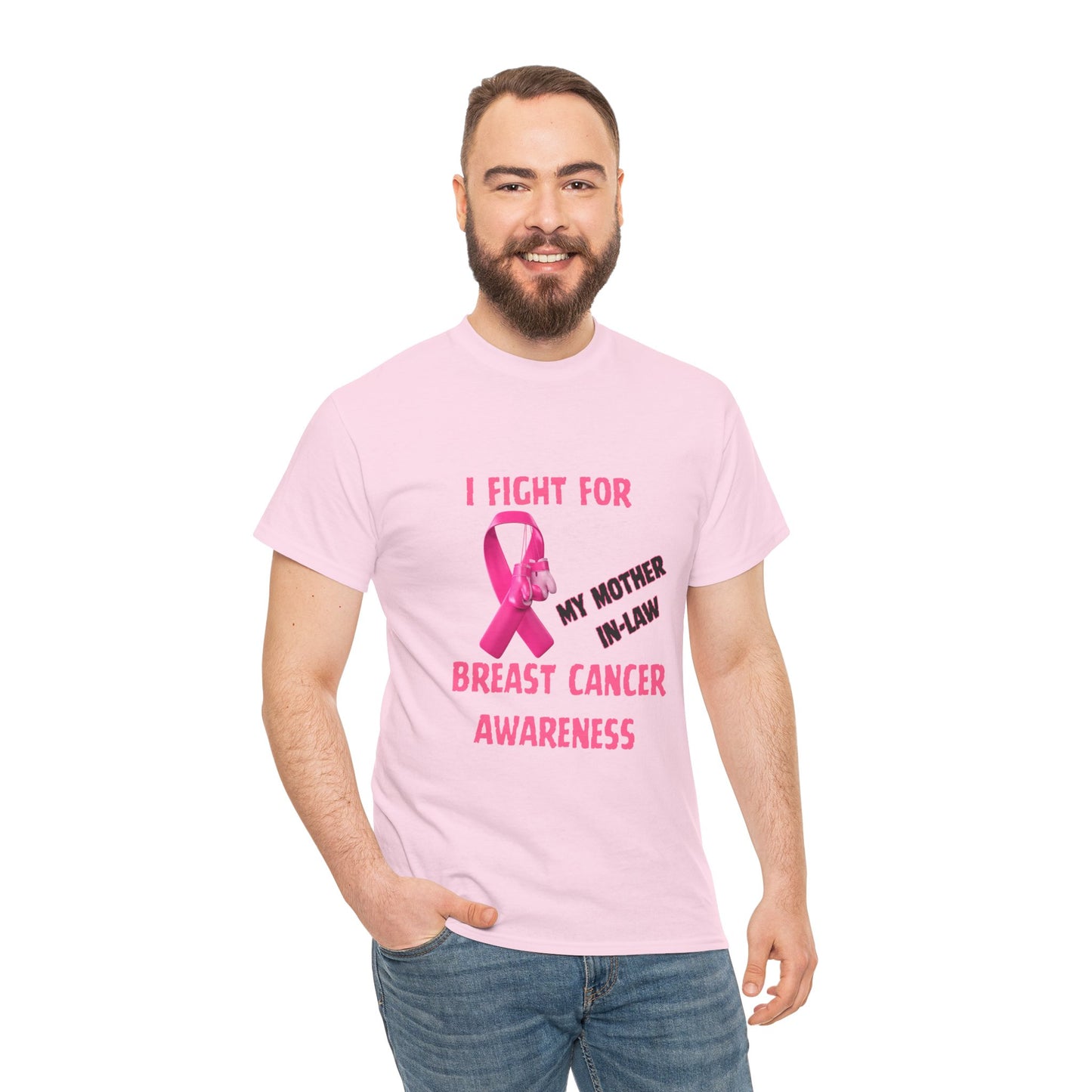 I Fight for My Mother-in-Law Pink Ribbon Tee