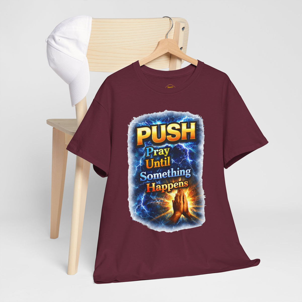 "PUSH Pray Until Something Happens" Tee - Hands 2