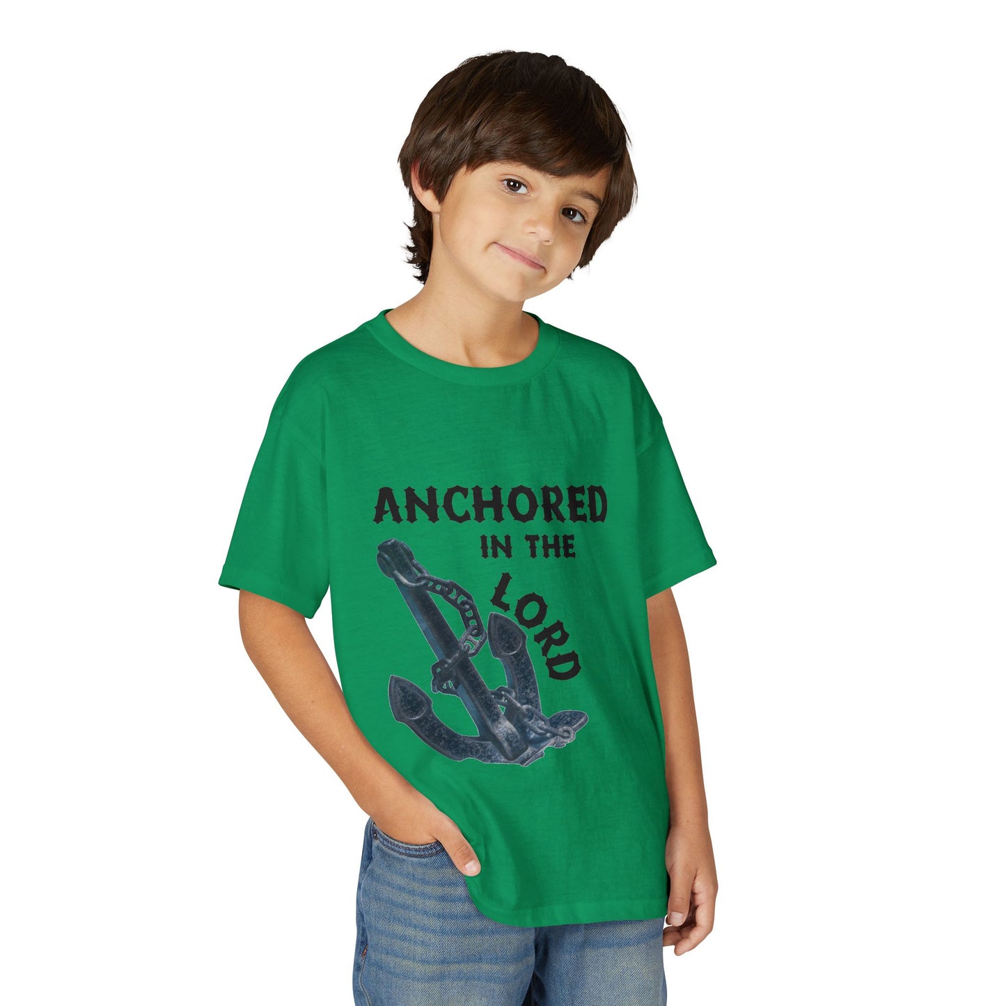 Anchored in the Lord Youth T-Shirt — Black