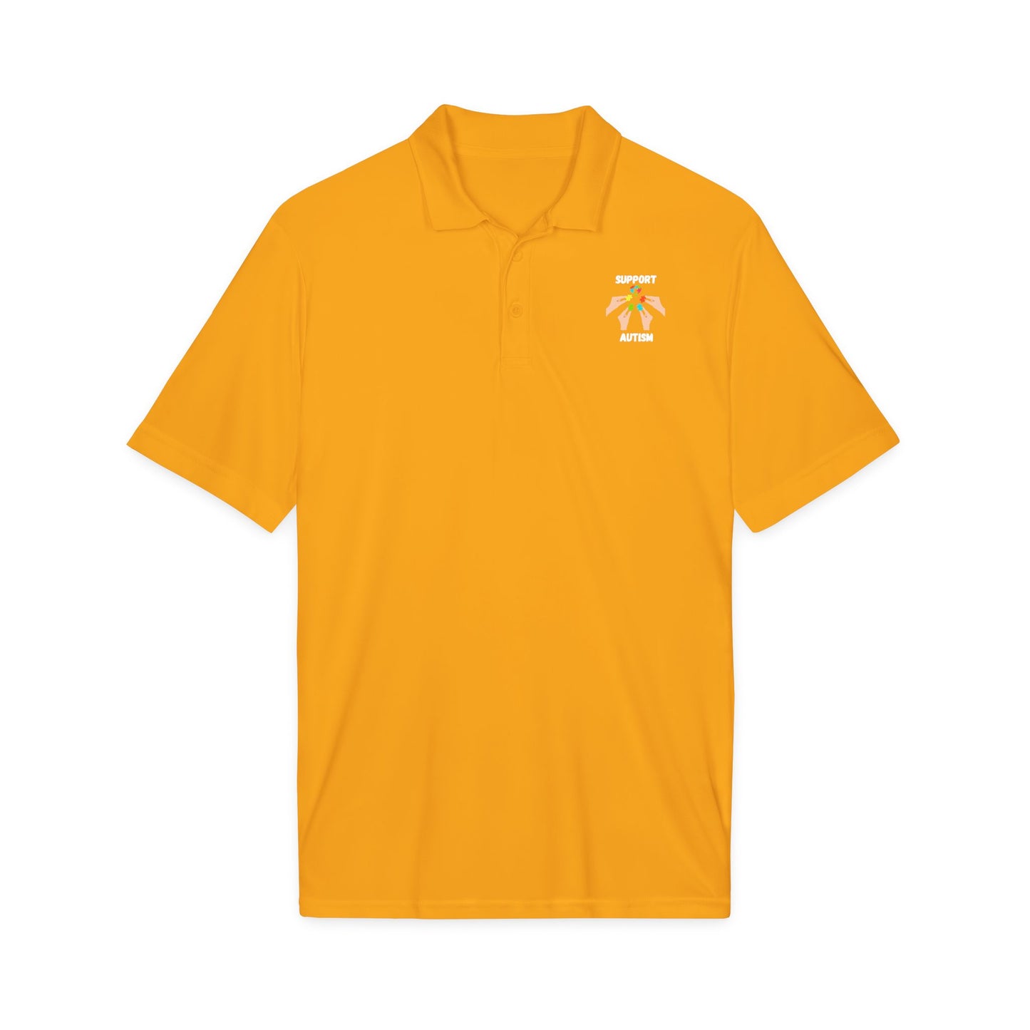 Support Autism Polo Shirt — White