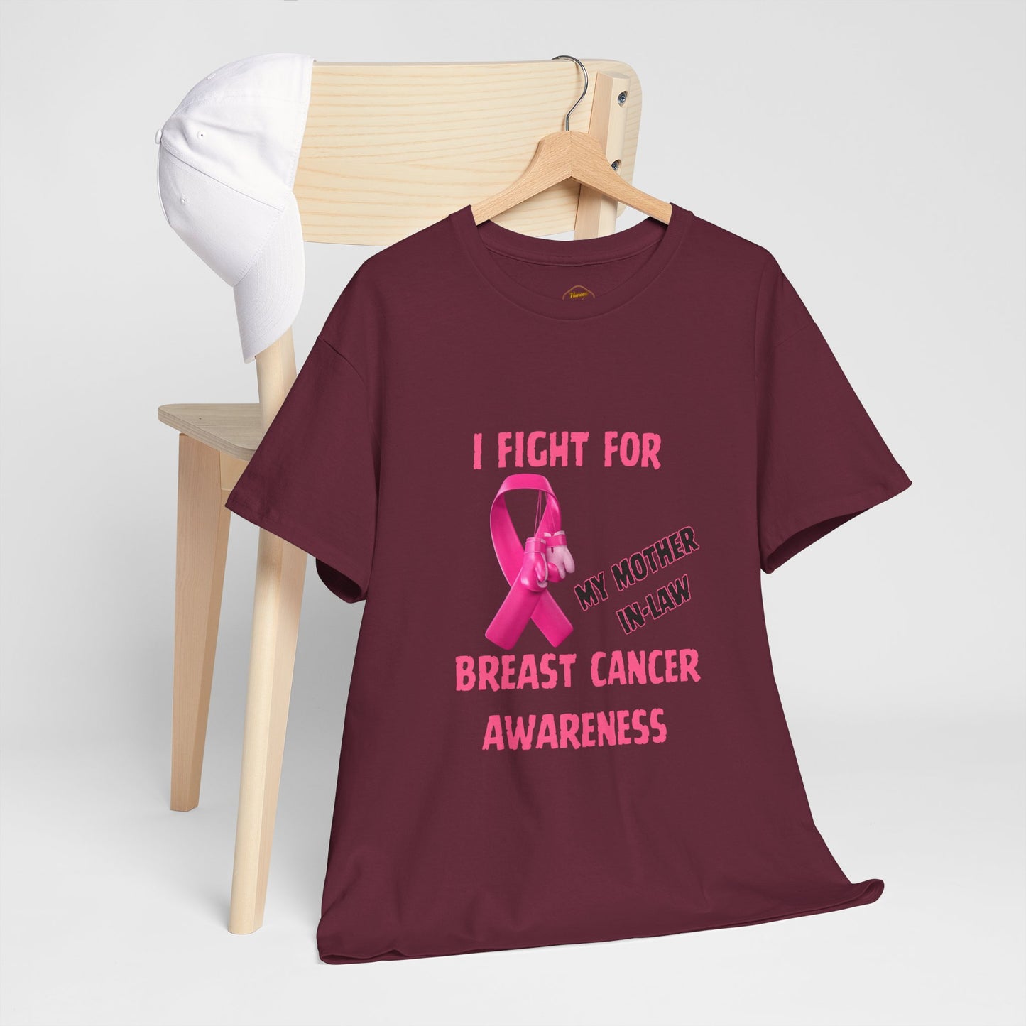 I Fight for My Mother-in-Law Pink Ribbon Tee