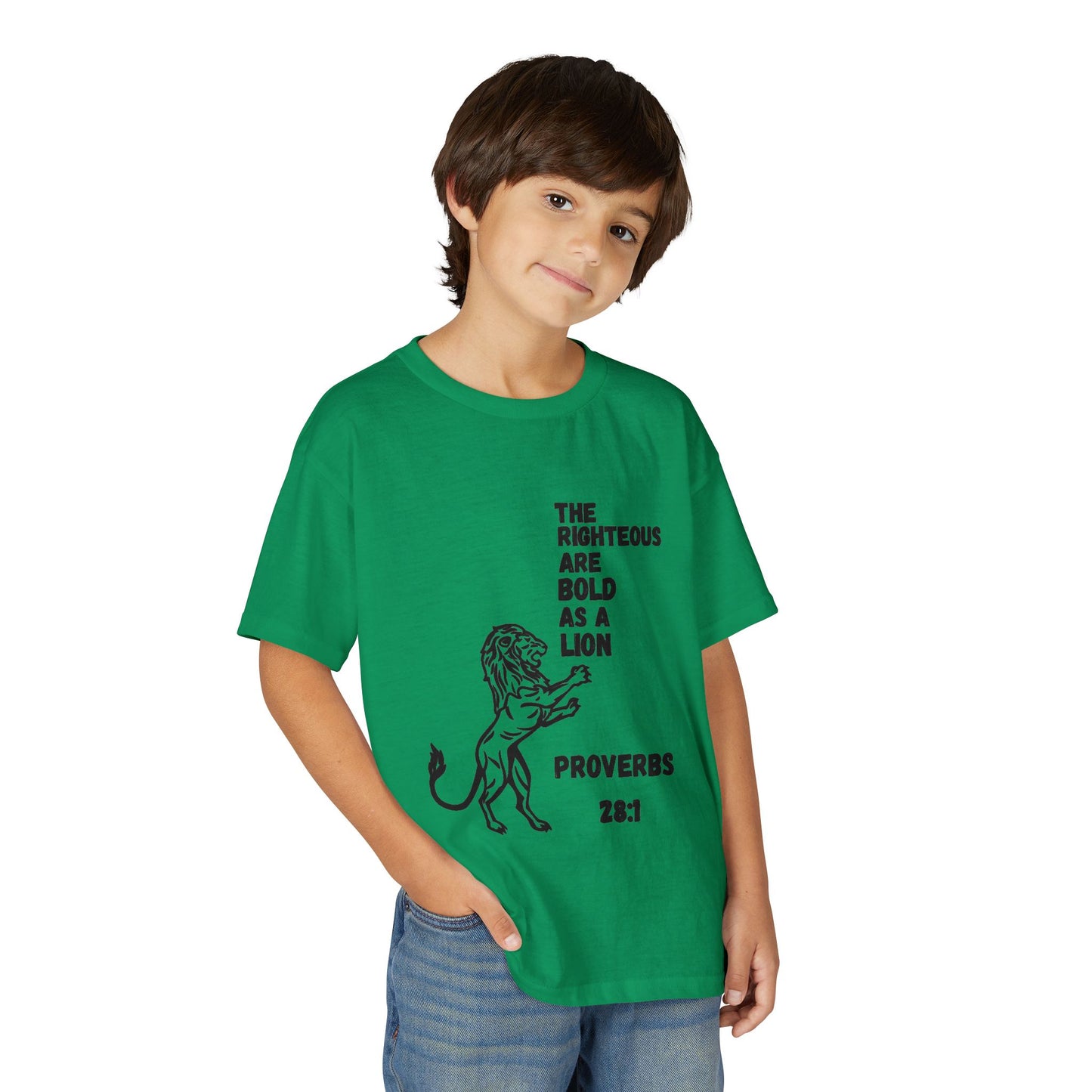 The Righteous Are Bold as a Lion Youth T-shirt