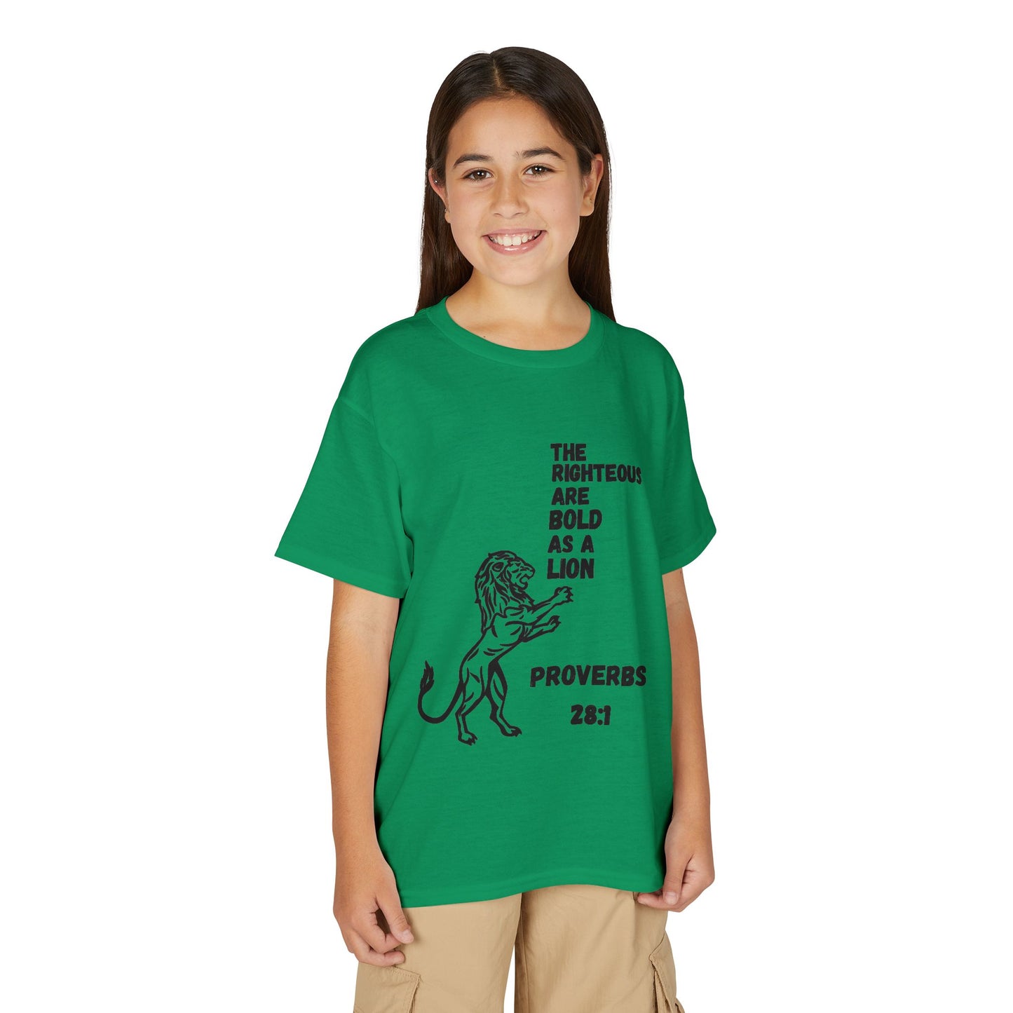 The Righteous Are Bold as a Lion Youth T-shirt