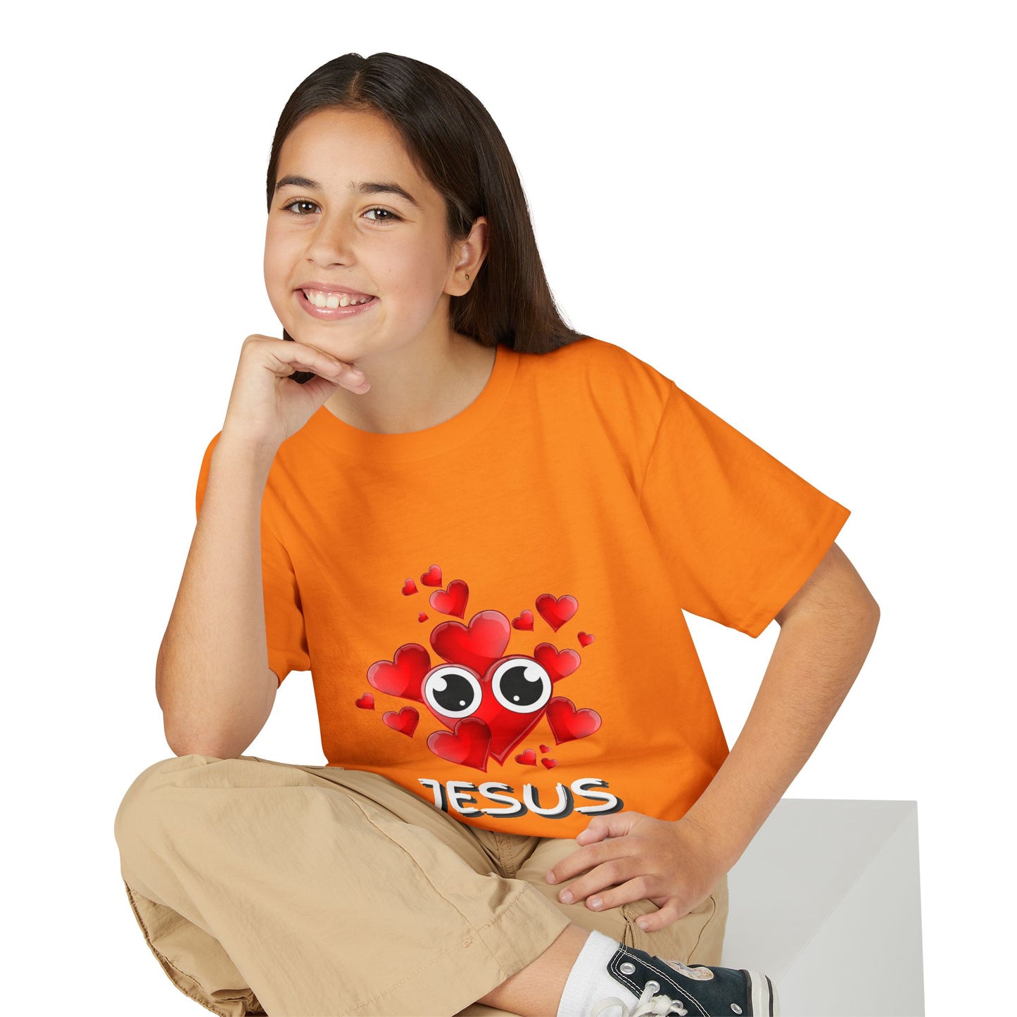 Eye Love Jesus Youth T-shirt - White