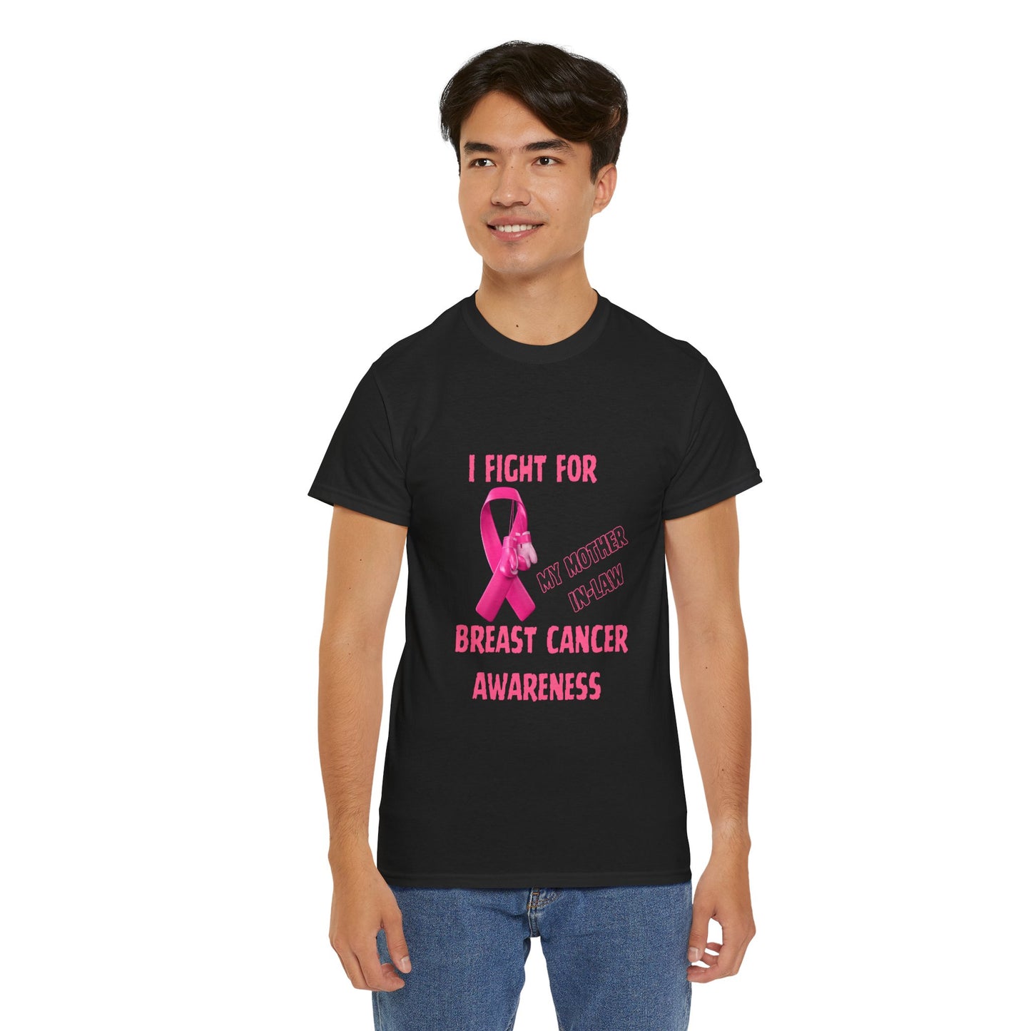 I Fight for My Mother-in-Law Pink Ribbon Tee