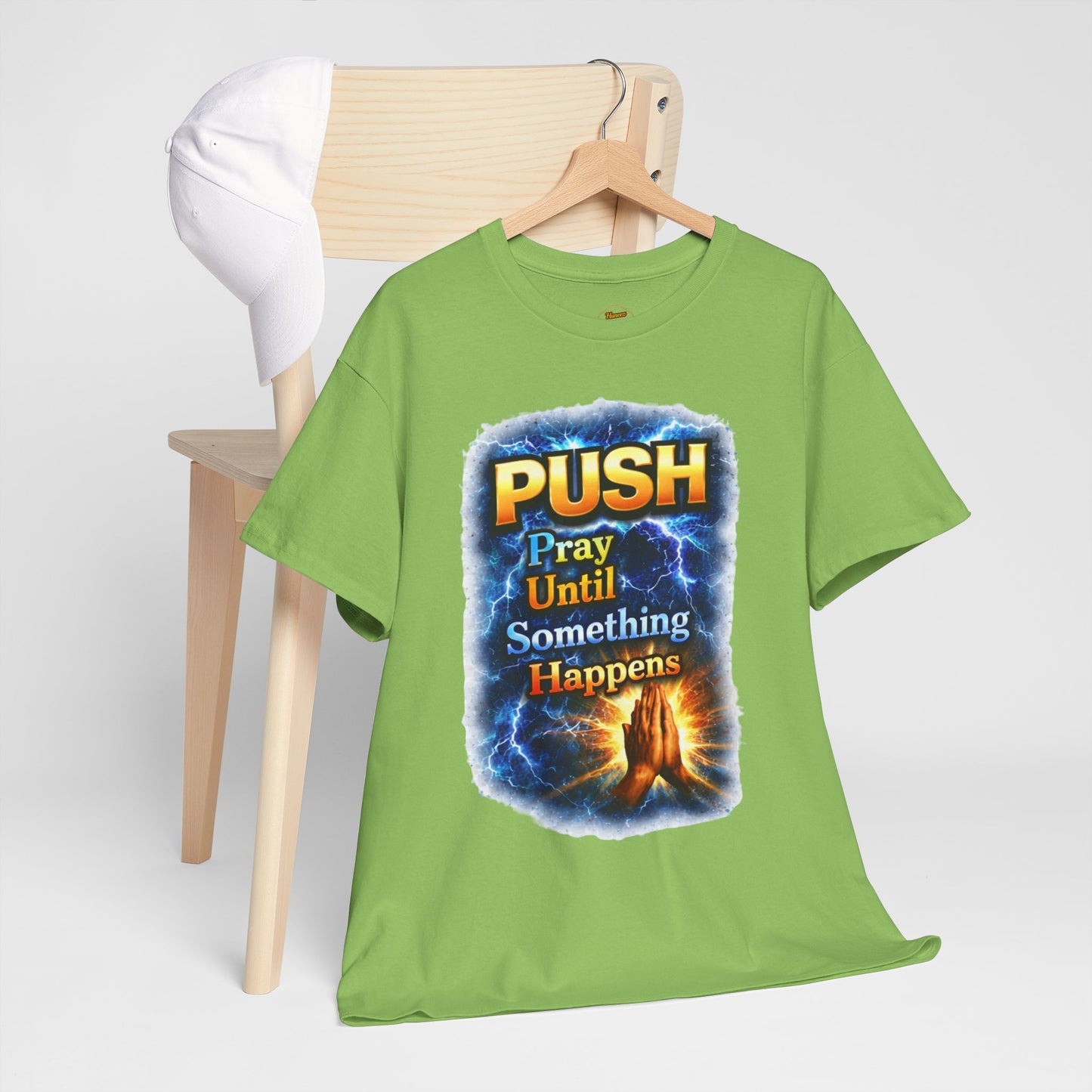 "PUSH Pray Until Something Happens" Tee - Hands 1