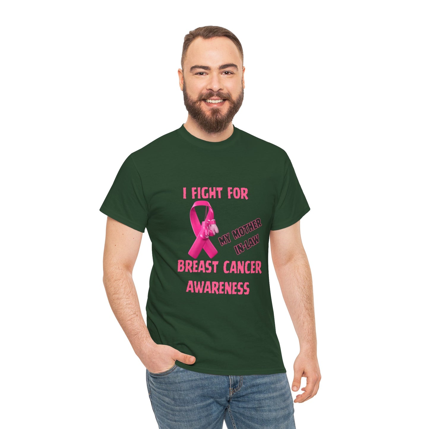 I Fight for My Mother-in-Law Pink Ribbon Tee