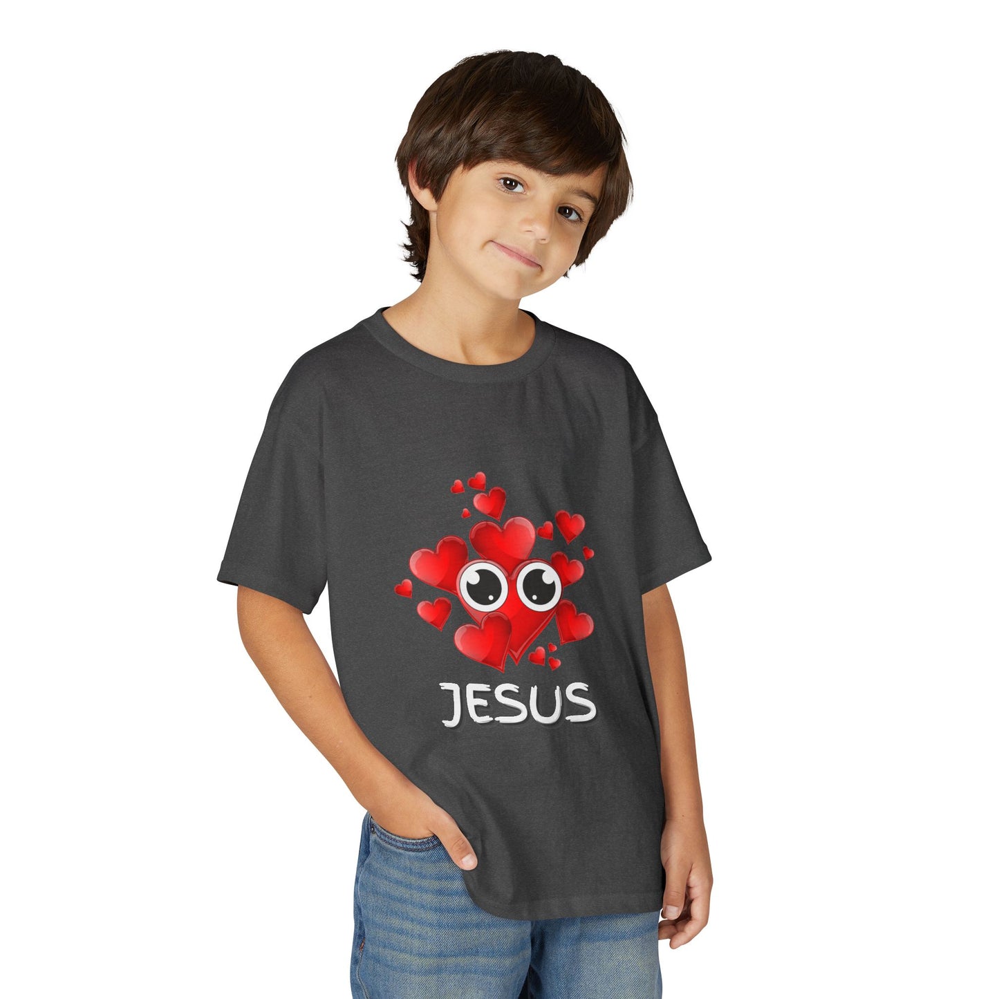 Eye Love Jesus Youth T-shirt - White