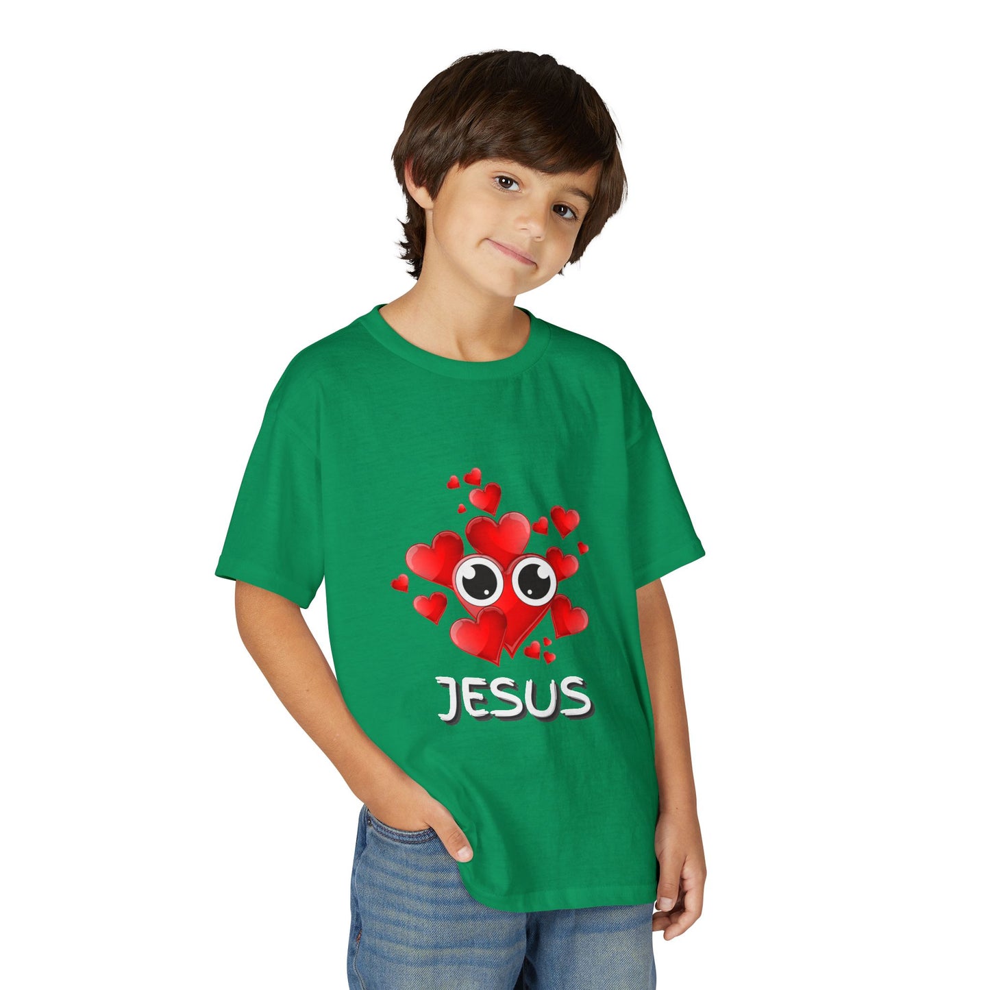 Eye Love Jesus Youth T-shirt - White