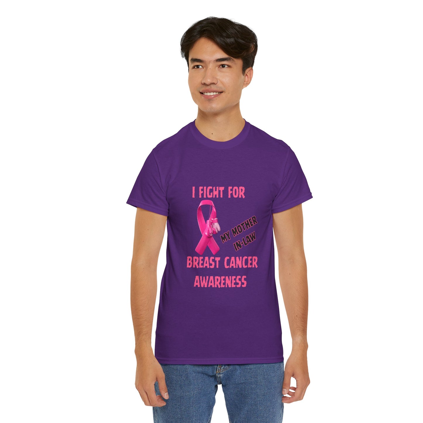I Fight for My Mother-in-Law Pink Ribbon Tee