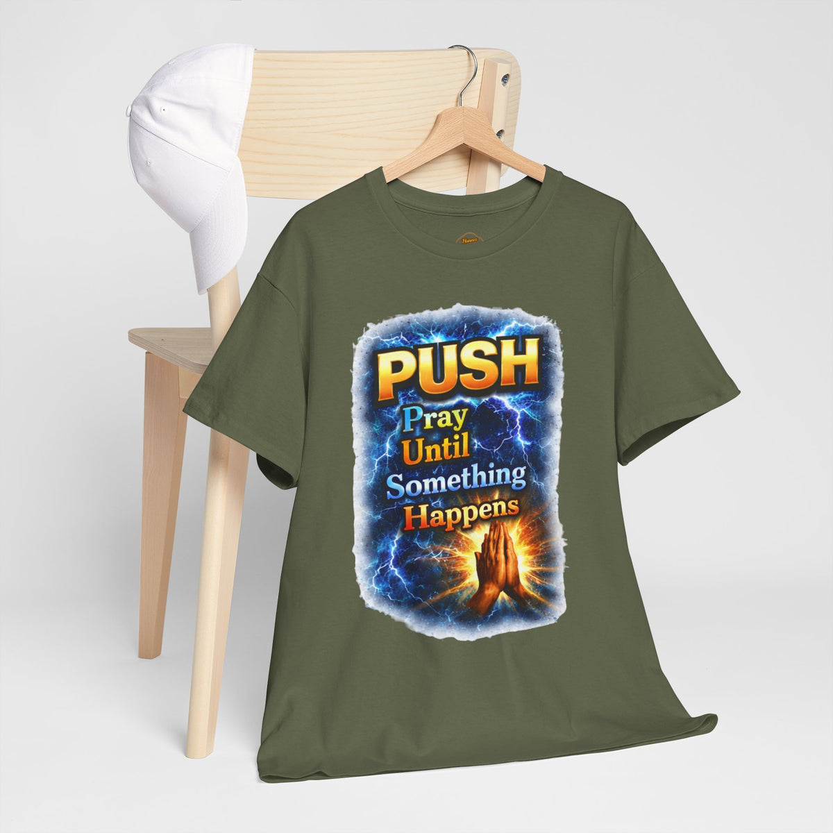 "PUSH Pray Until Something Happens" Tee - Hands 2