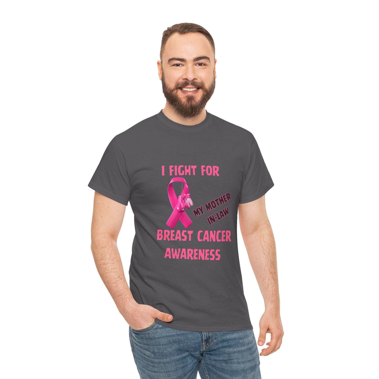 I Fight for My Mother-in-Law Pink Ribbon Tee