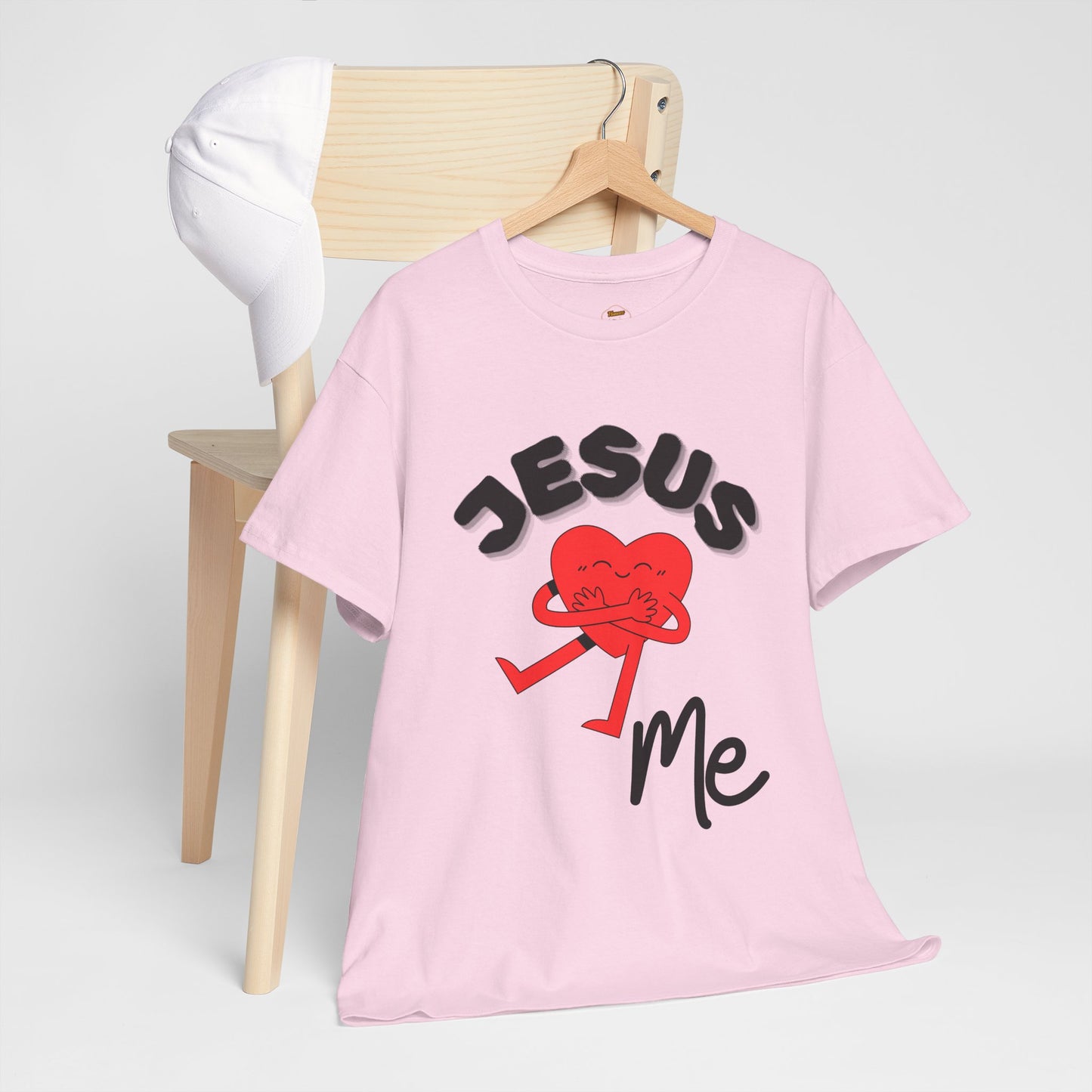 Jesus Loves Me Heart Tee – Cute Christian Faith Graphic T-Shirt
