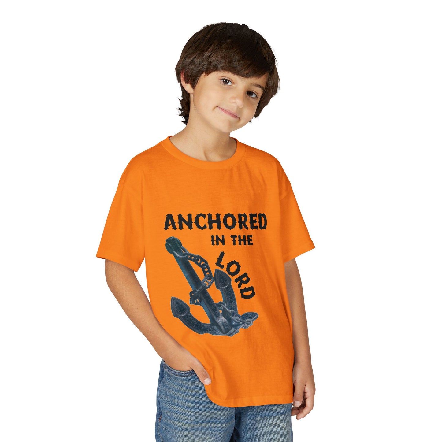 Anchored in the Lord Youth T-Shirt — Black