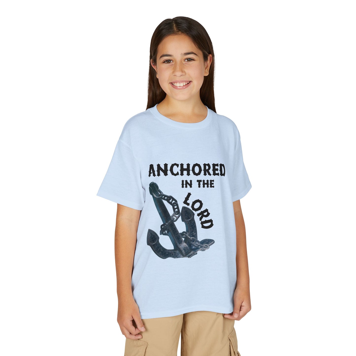 Anchored in the Lord Youth T-Shirt — Black