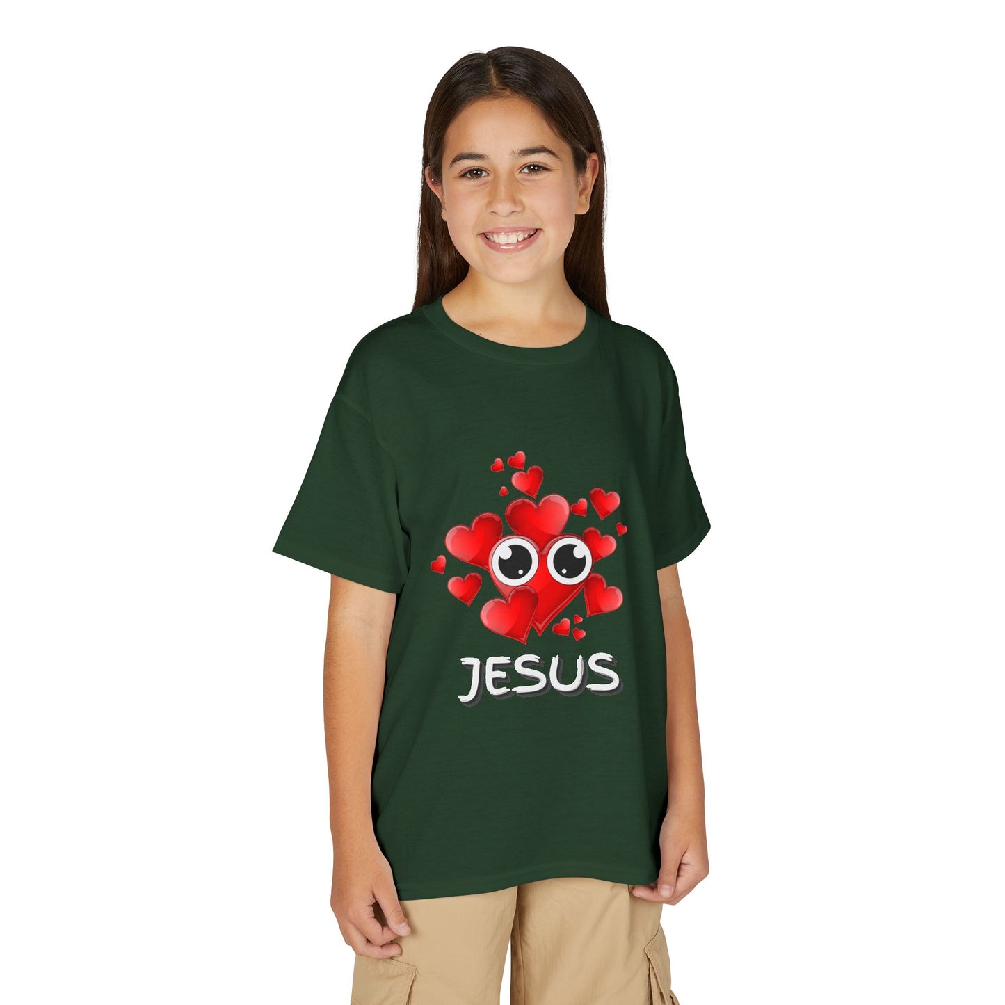 Eye Love Jesus Youth T-shirt - White