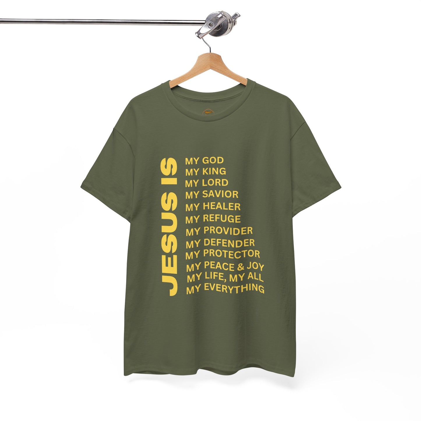 Christian JESUS IS T-Shirt – Gold