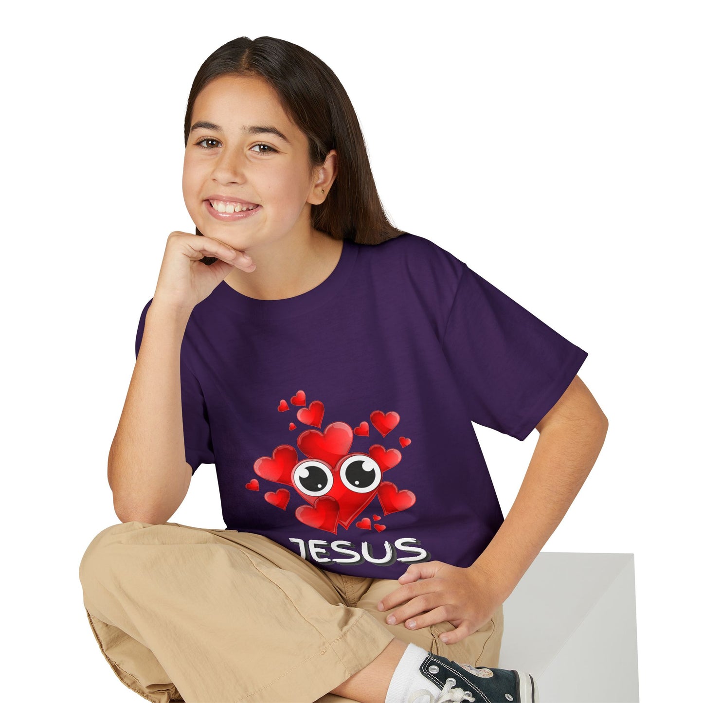 Eye Love Jesus Youth T-shirt - White