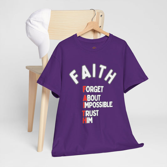 Faith T-Shirt "Forget About Impossible, Trust Him" Dark