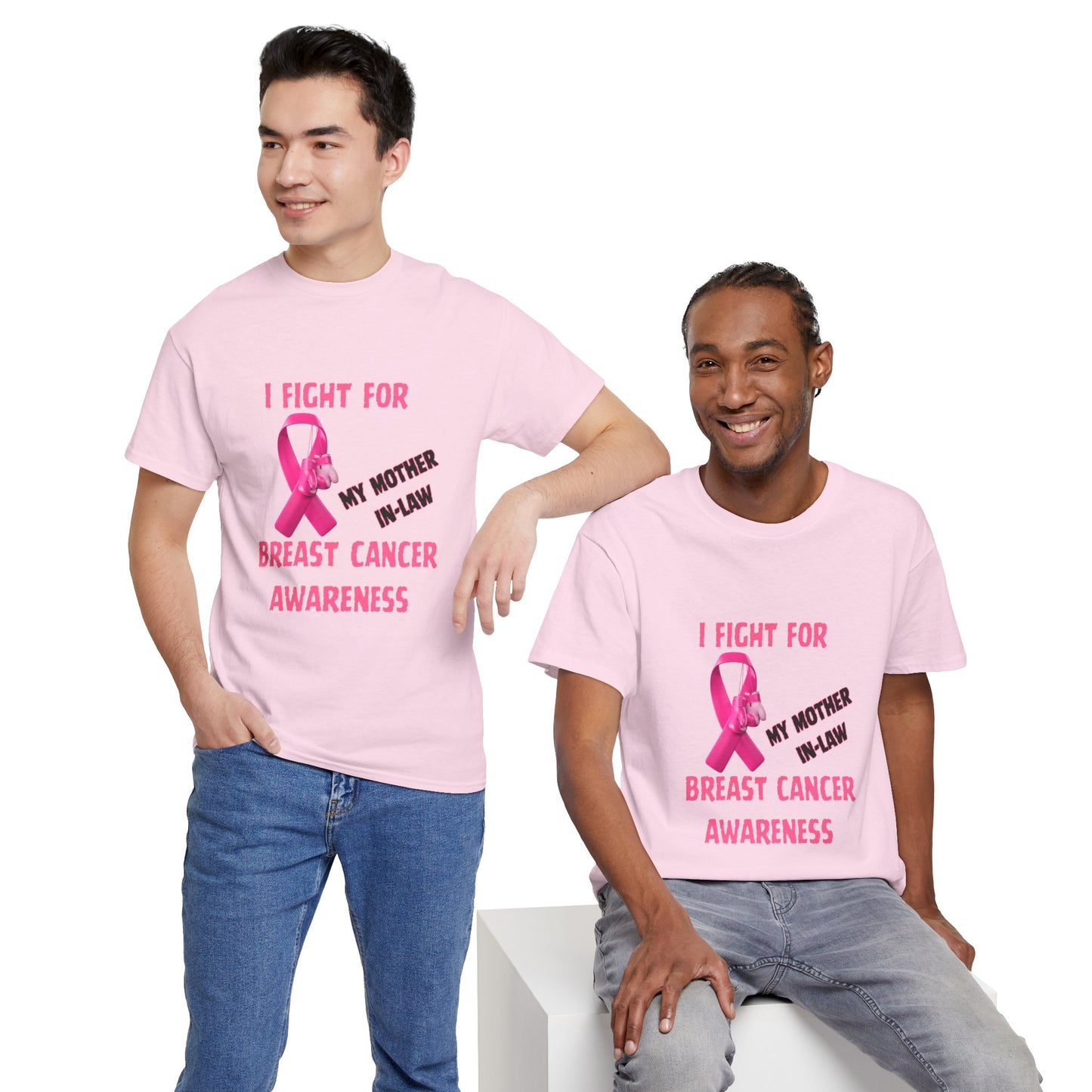I Fight for My Mother-in-Law Pink Ribbon Tee