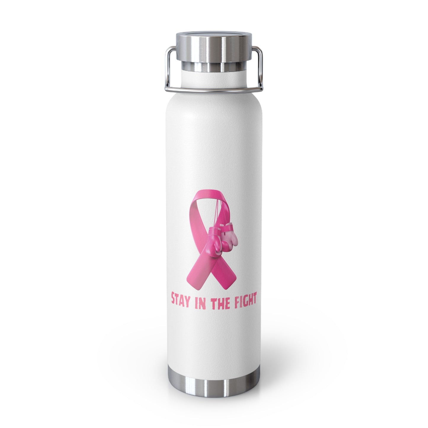"Stay in the Fight" Breast Cancer Awareness 22oz Insulated Water Bottle