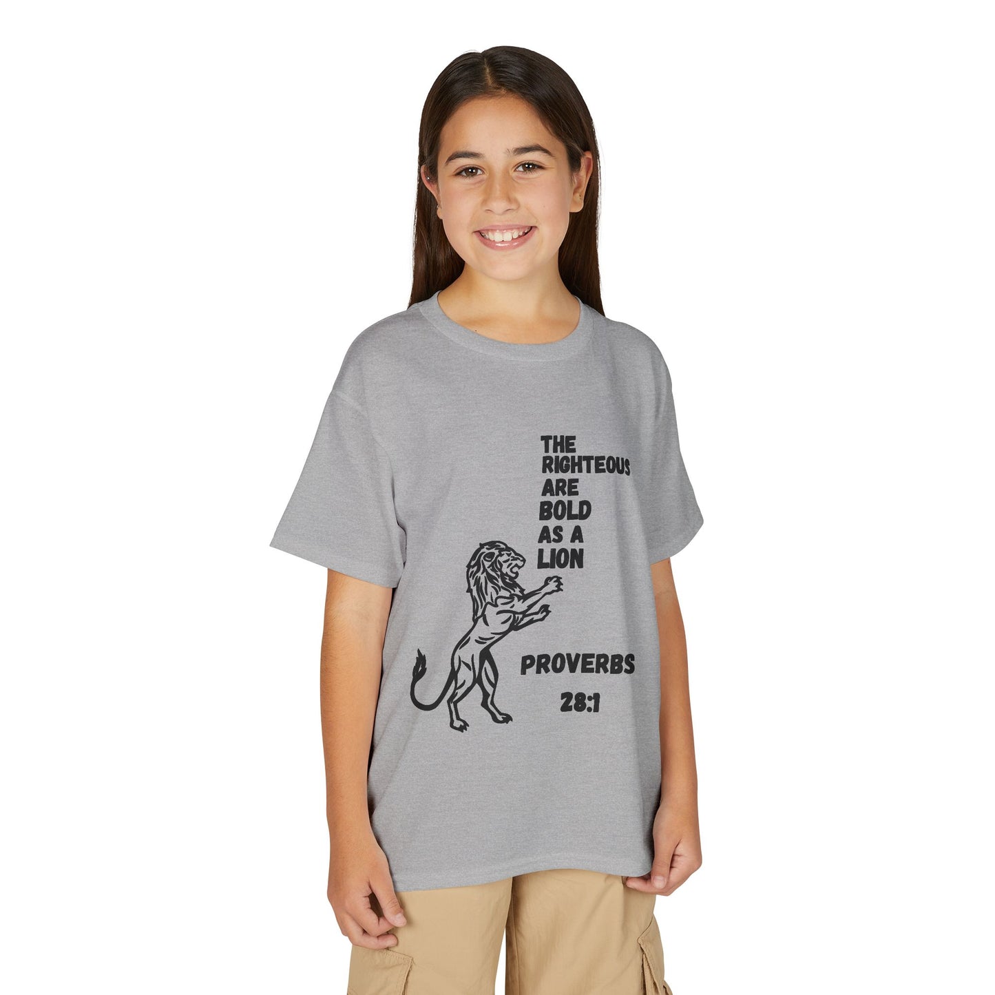 The Righteous Are Bold as a Lion Youth T-shirt