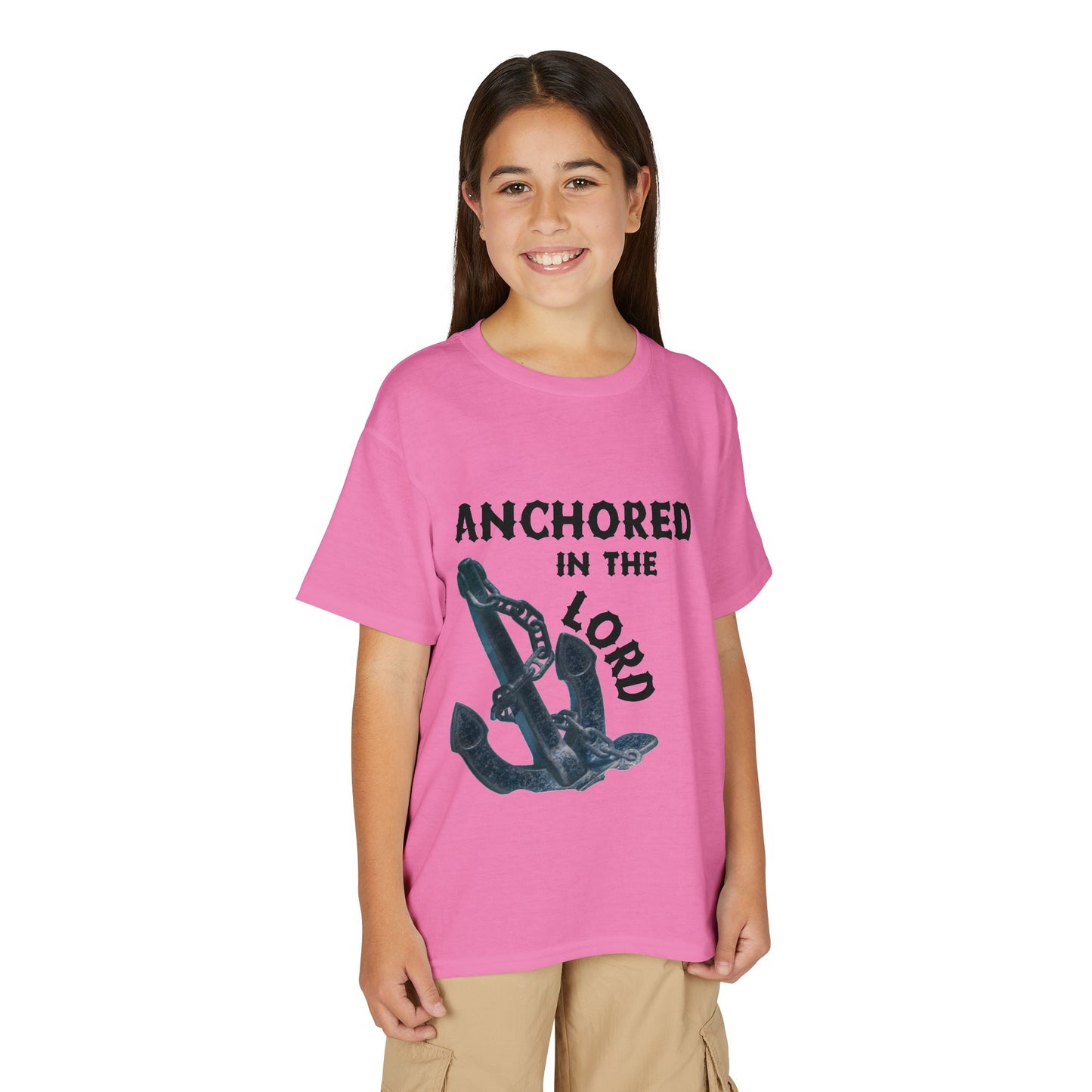 Anchored in the Lord Youth T-Shirt — Black