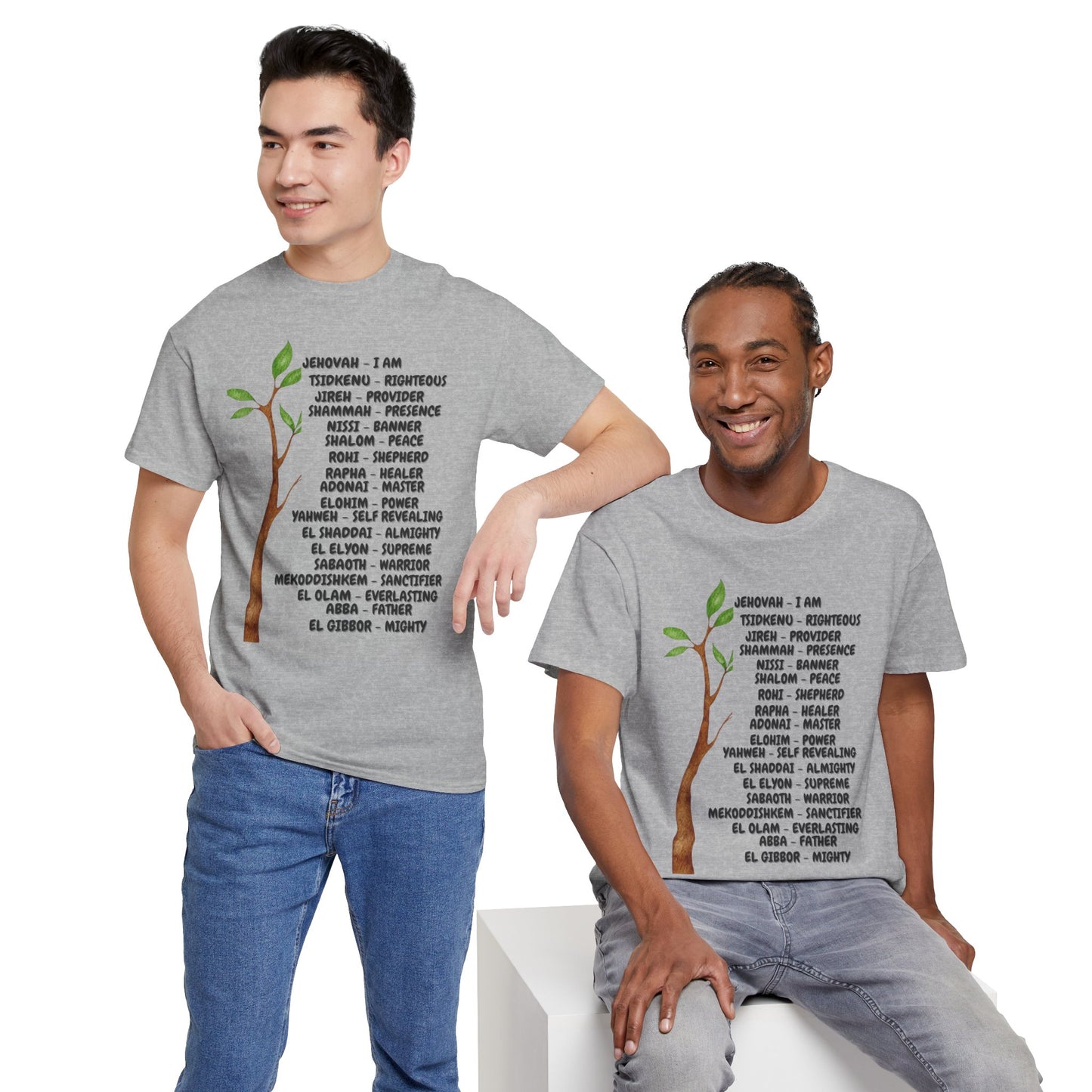 Characteristic Names of God T-Shirt - Black