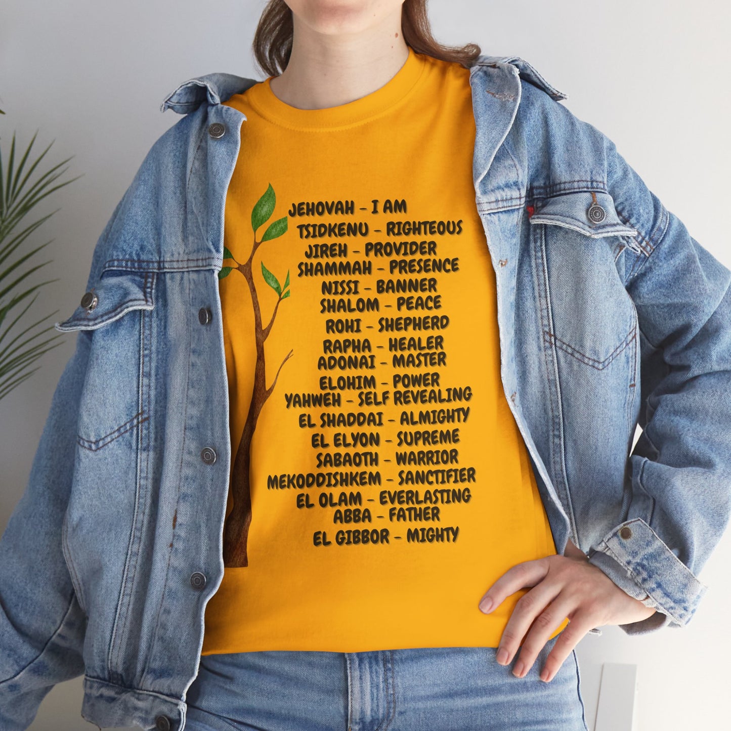 Characteristic Names of God T-Shirt - Black