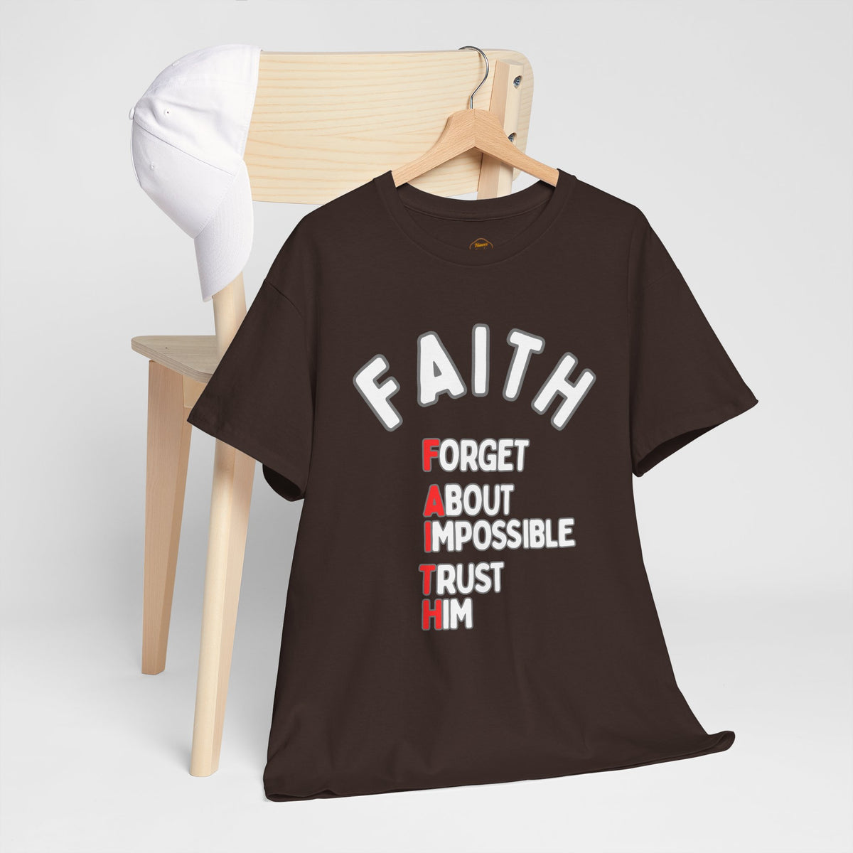 Faith T-Shirt "Forget About Impossible, Trust Him" Dark