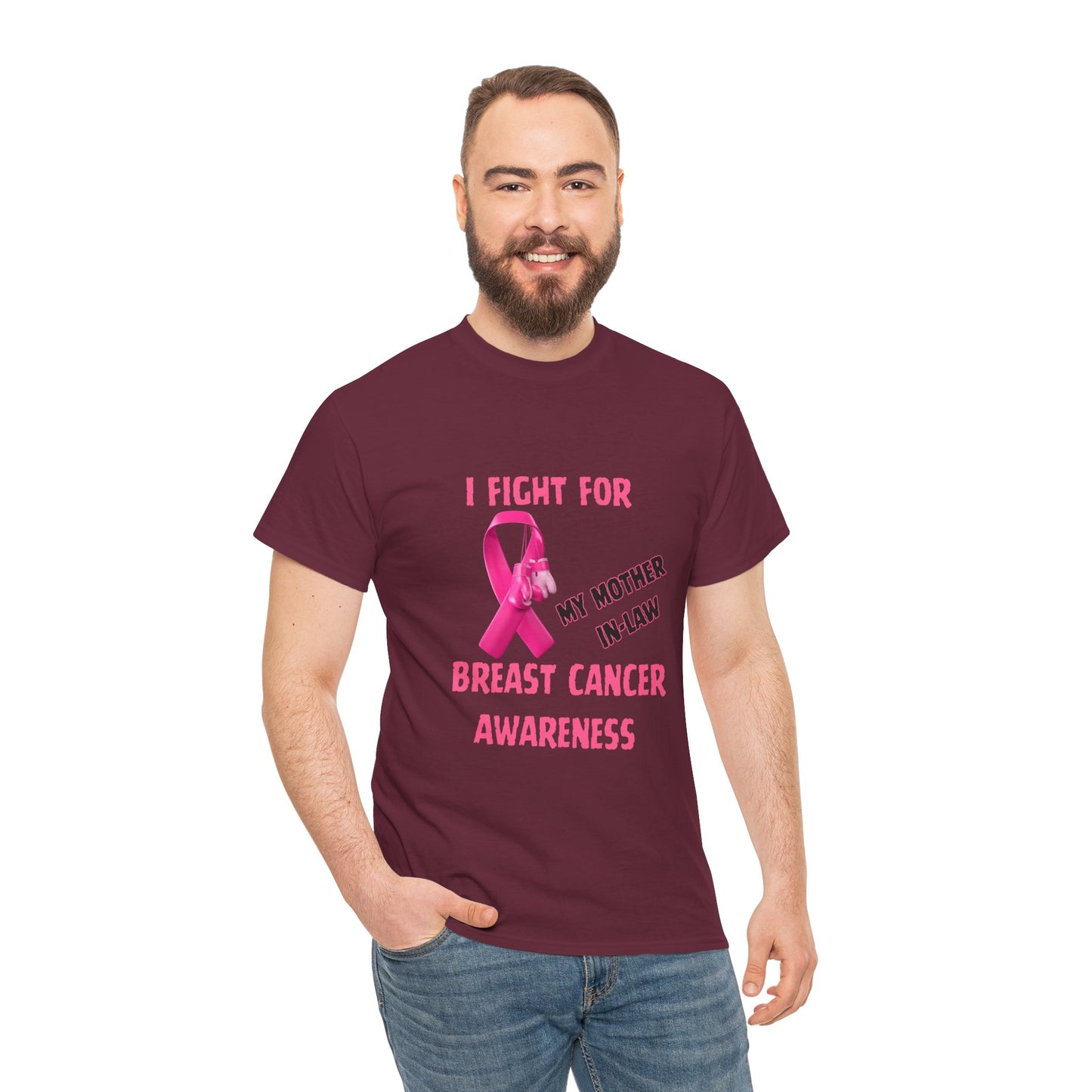 I Fight for My Mother-in-Law Pink Ribbon Tee
