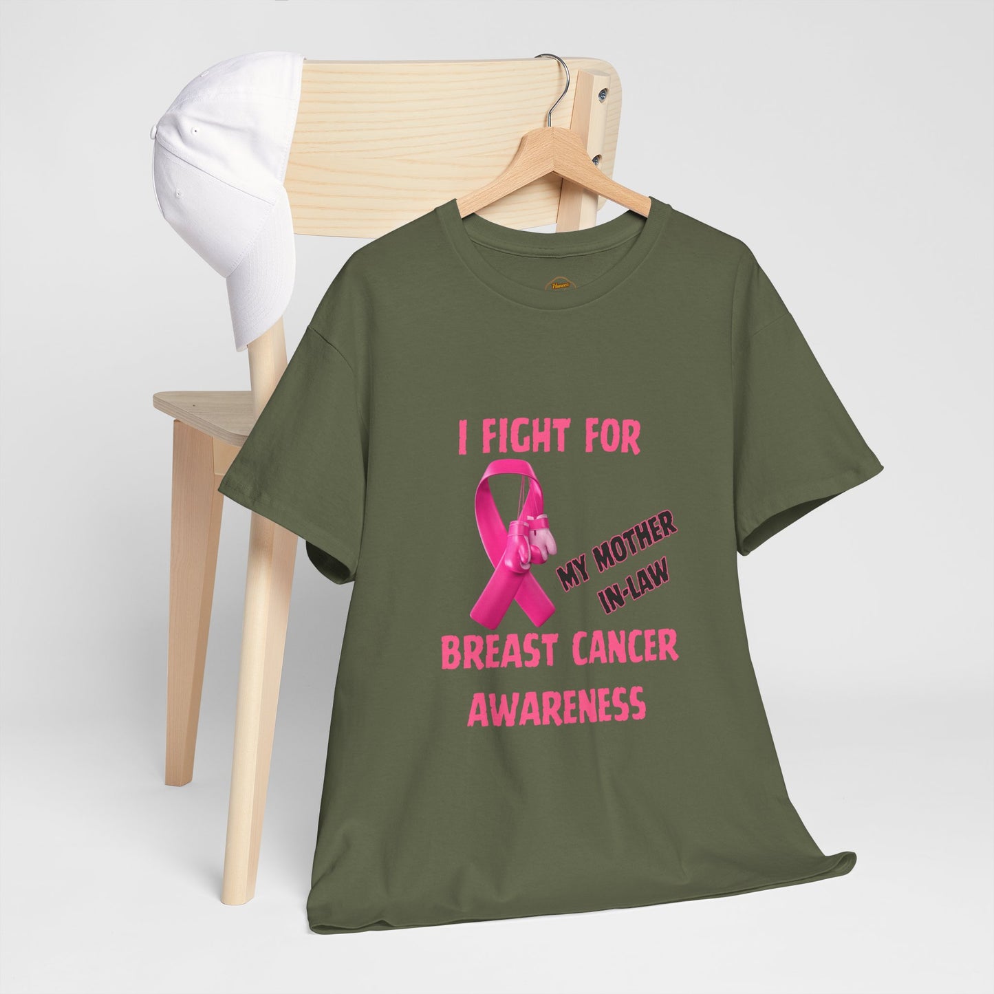 I Fight for My Mother-in-Law Pink Ribbon Tee