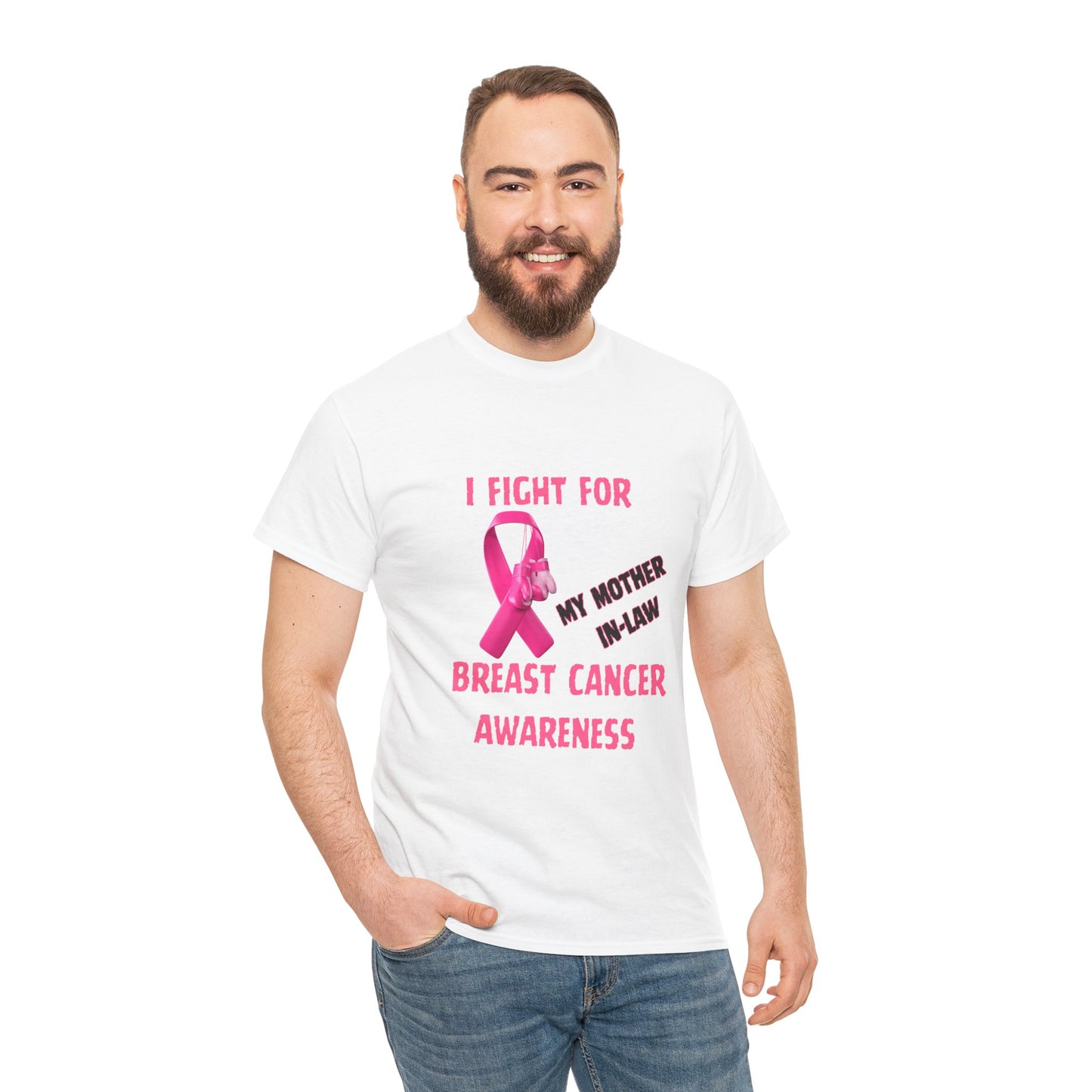 I Fight for My Mother-in-Law Pink Ribbon Tee