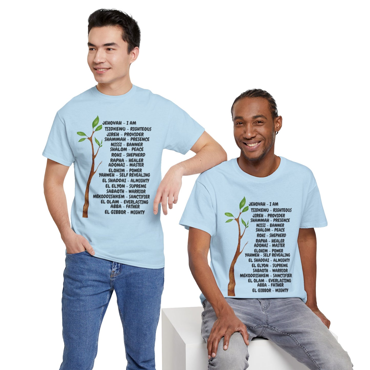 Characteristic Names of God T-Shirt - Black