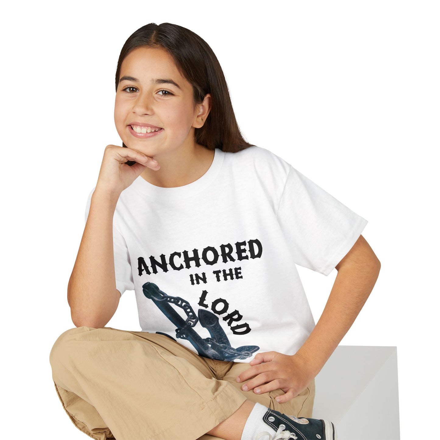Anchored in the Lord Youth T-Shirt — Black