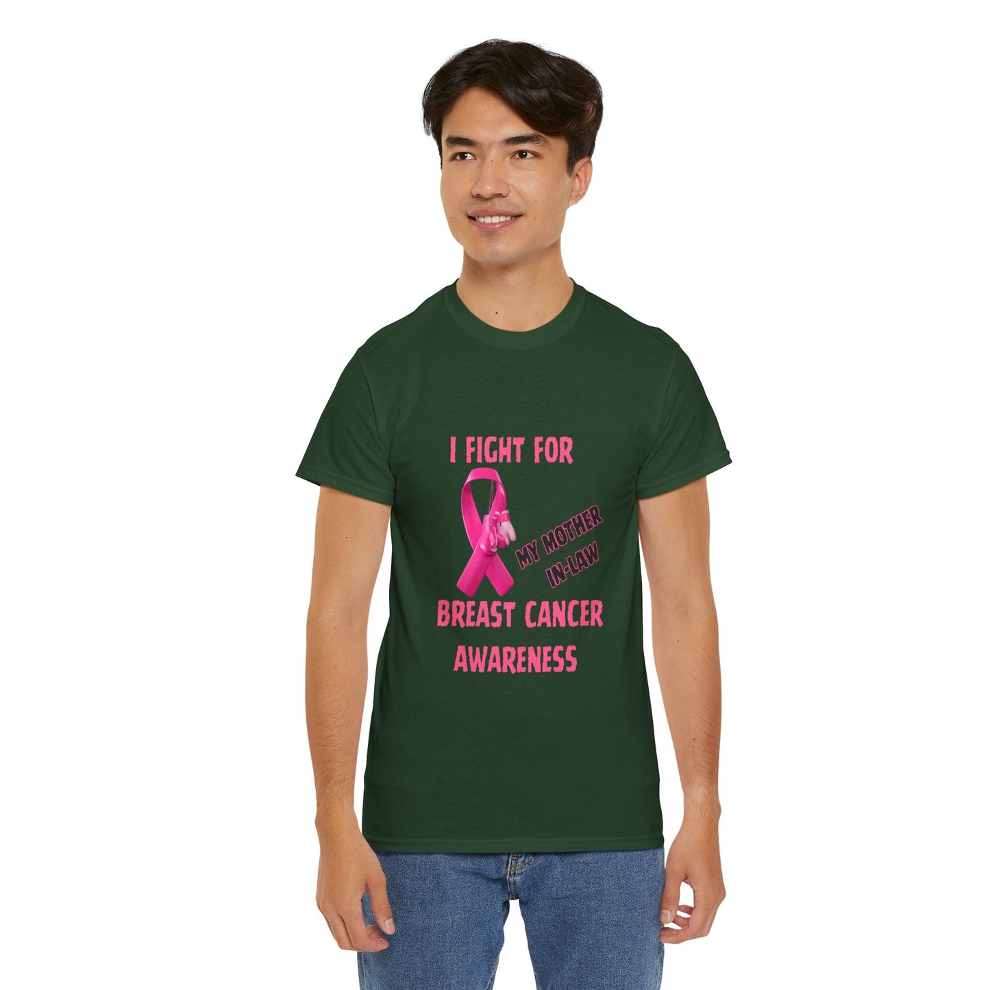 I Fight for My Mother-in-Law Pink Ribbon Tee