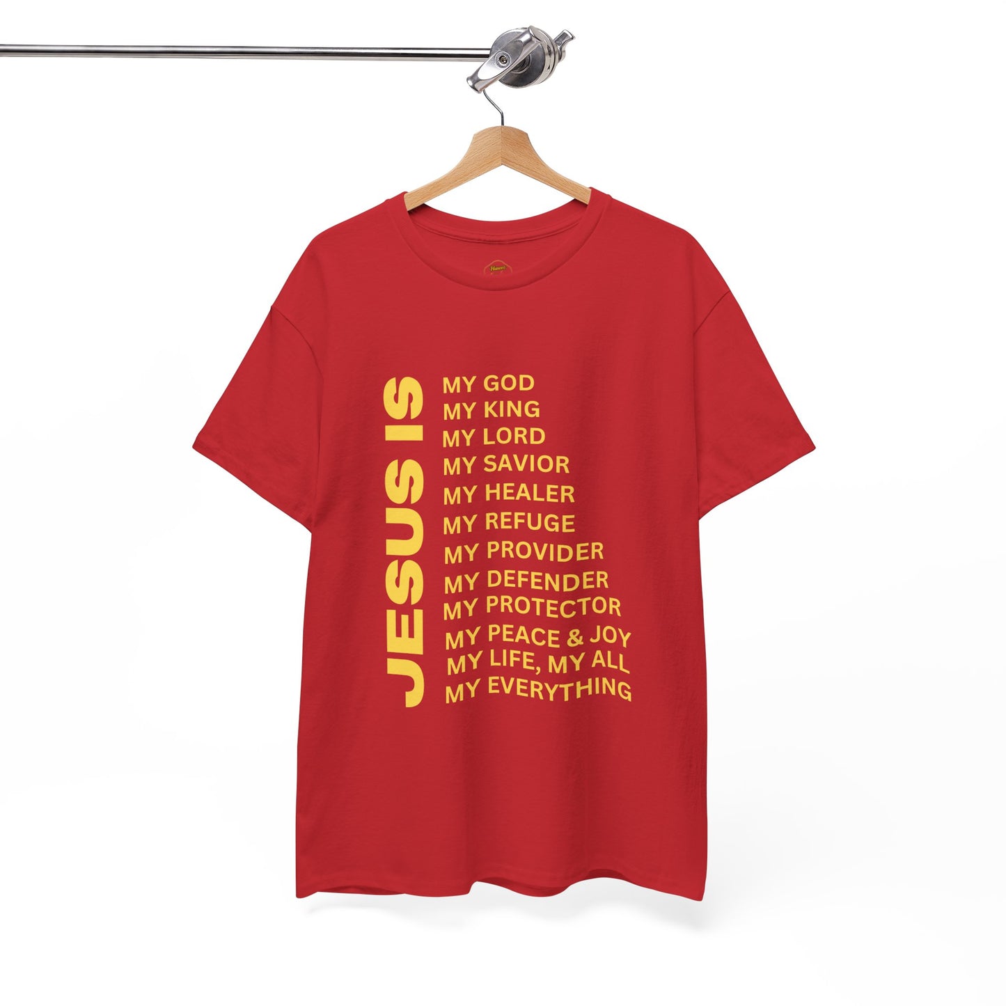 Christian JESUS IS T-Shirt – Gold