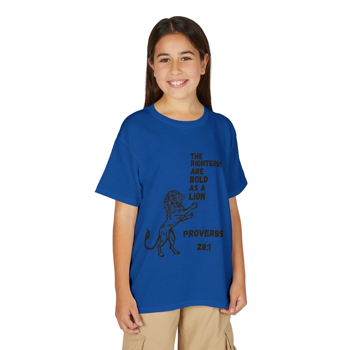 The Righteous Are Bold as a Lion Youth T-shirt