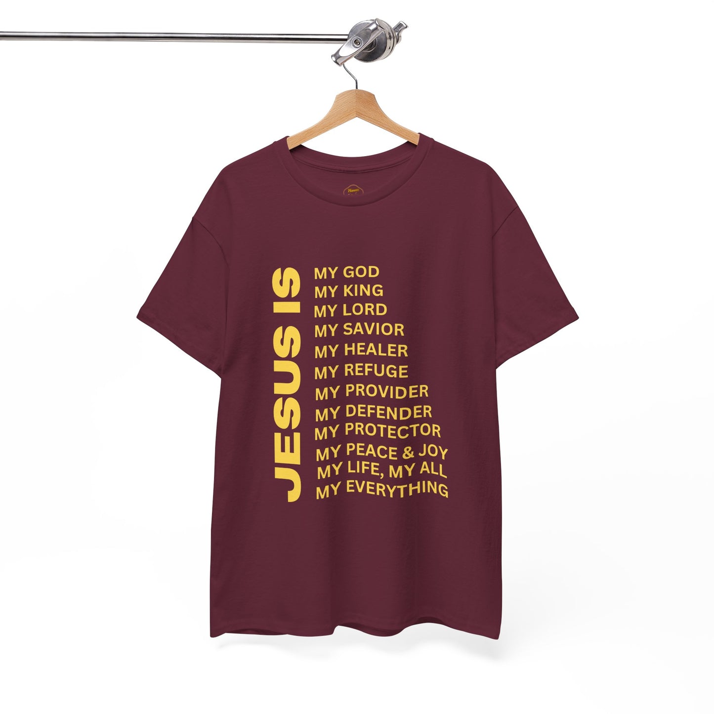 Christian JESUS IS T-Shirt – Gold