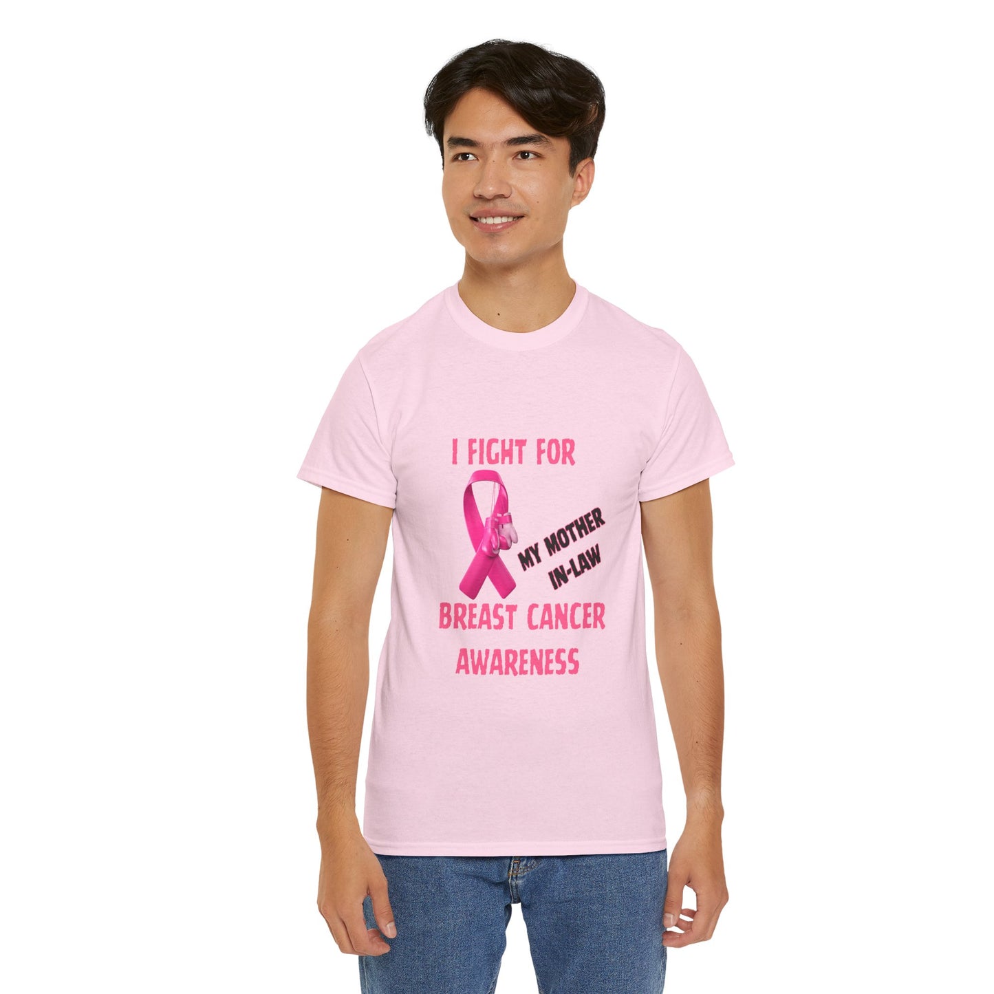 I Fight for My Mother-in-Law Pink Ribbon Tee