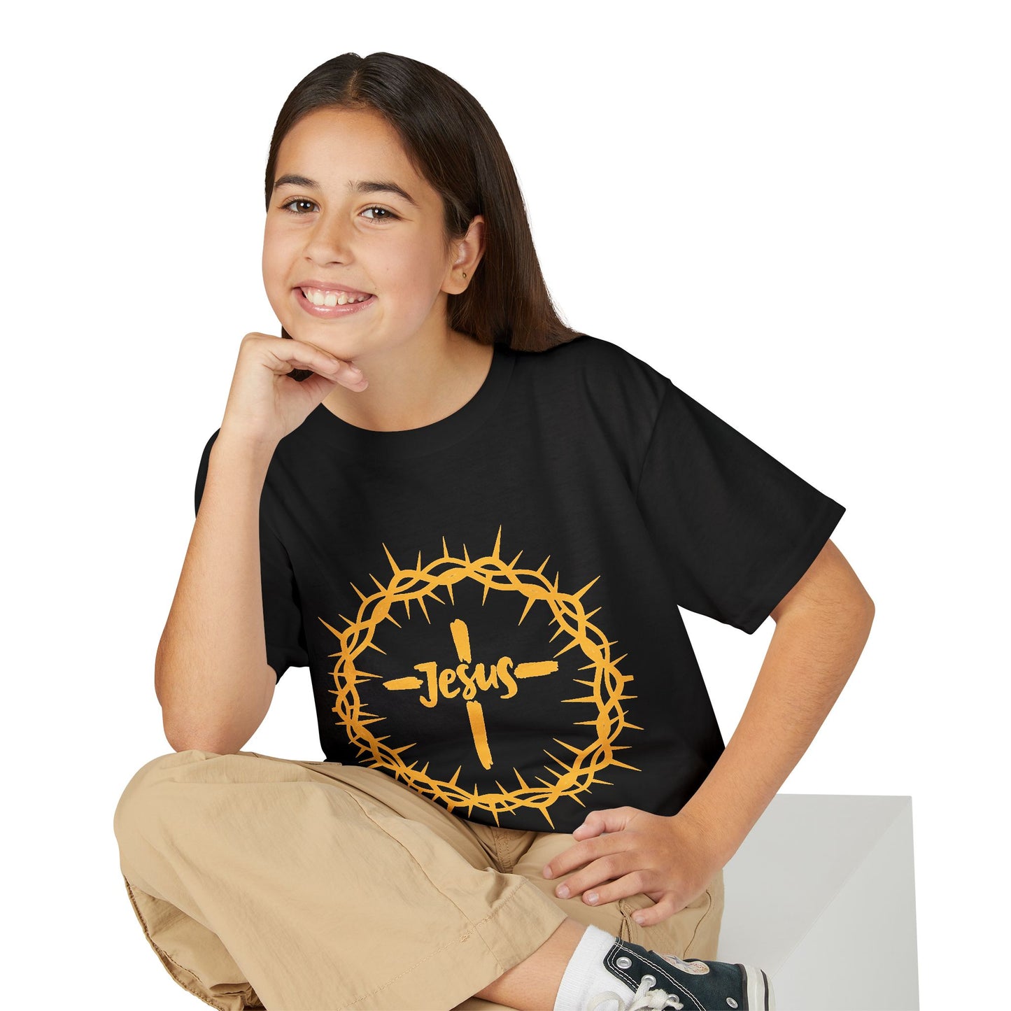 Jesus Crown of Thorns Youth T-shirt