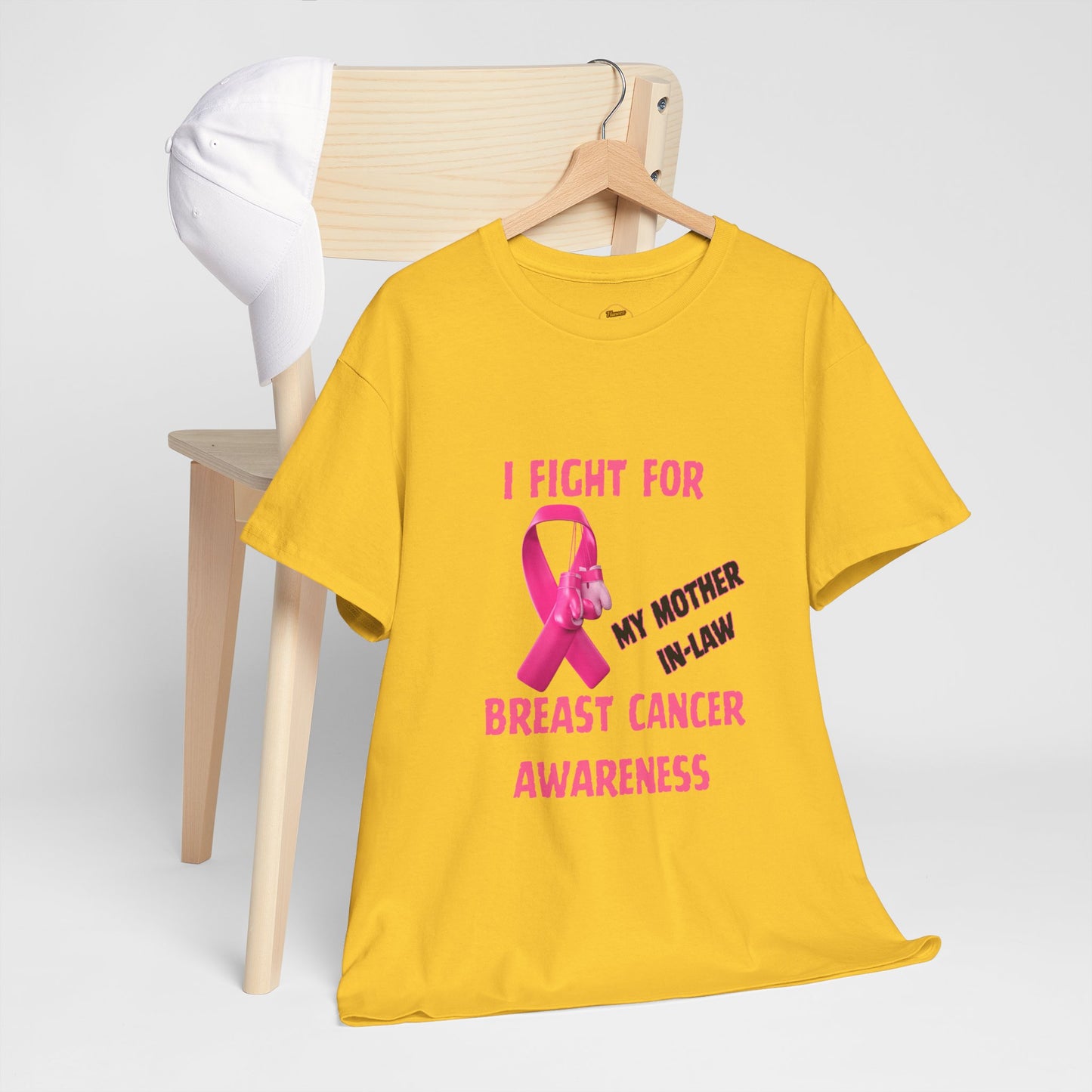 I Fight for My Mother-in-Law Pink Ribbon Tee