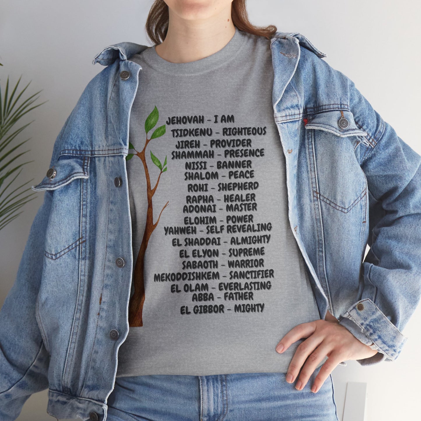 Characteristic Names of God T-Shirt - Black