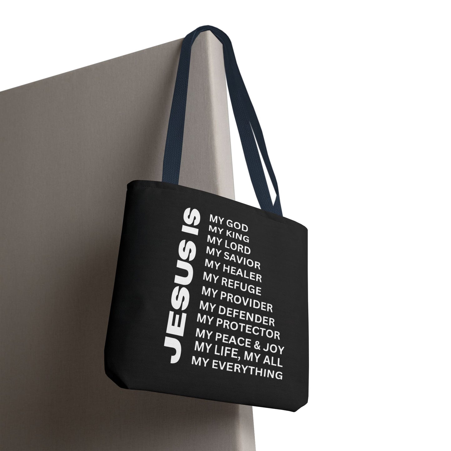 Christian JESUS IS Tote Bag - Black