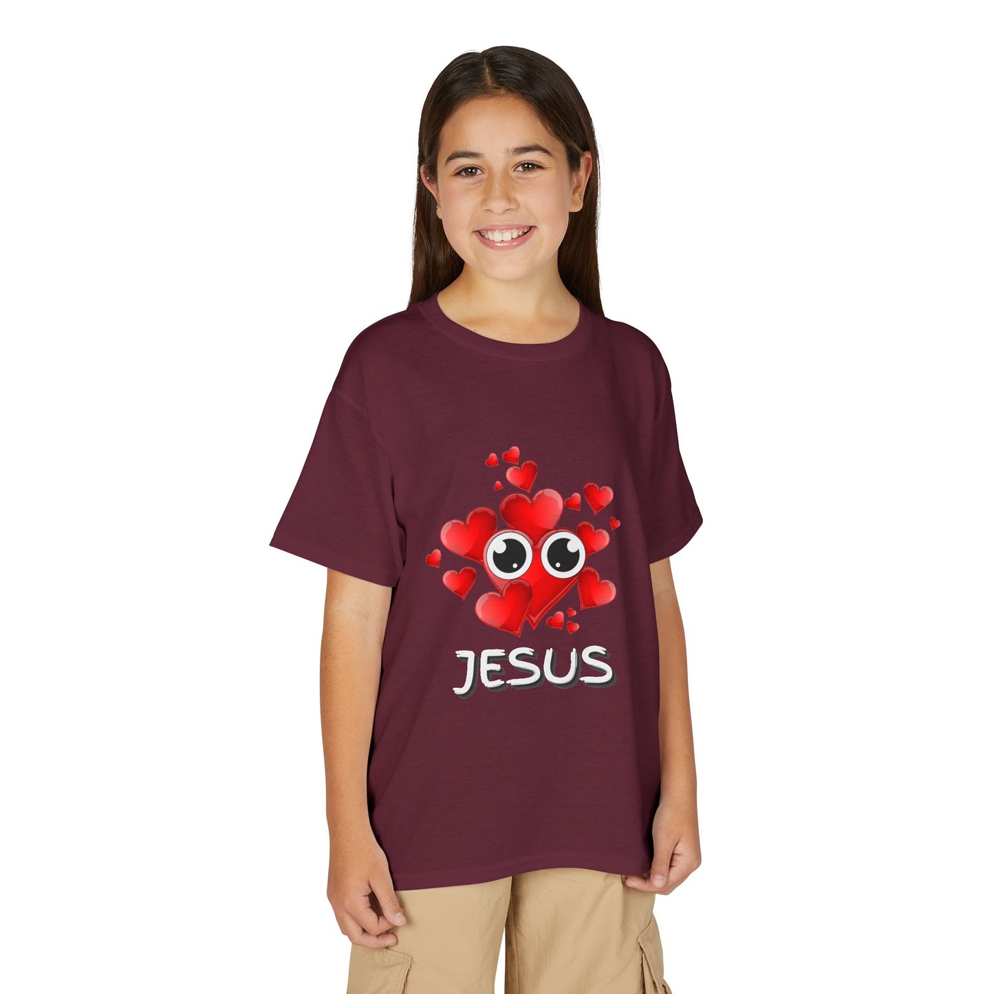 Eye Love Jesus Youth T-shirt - White