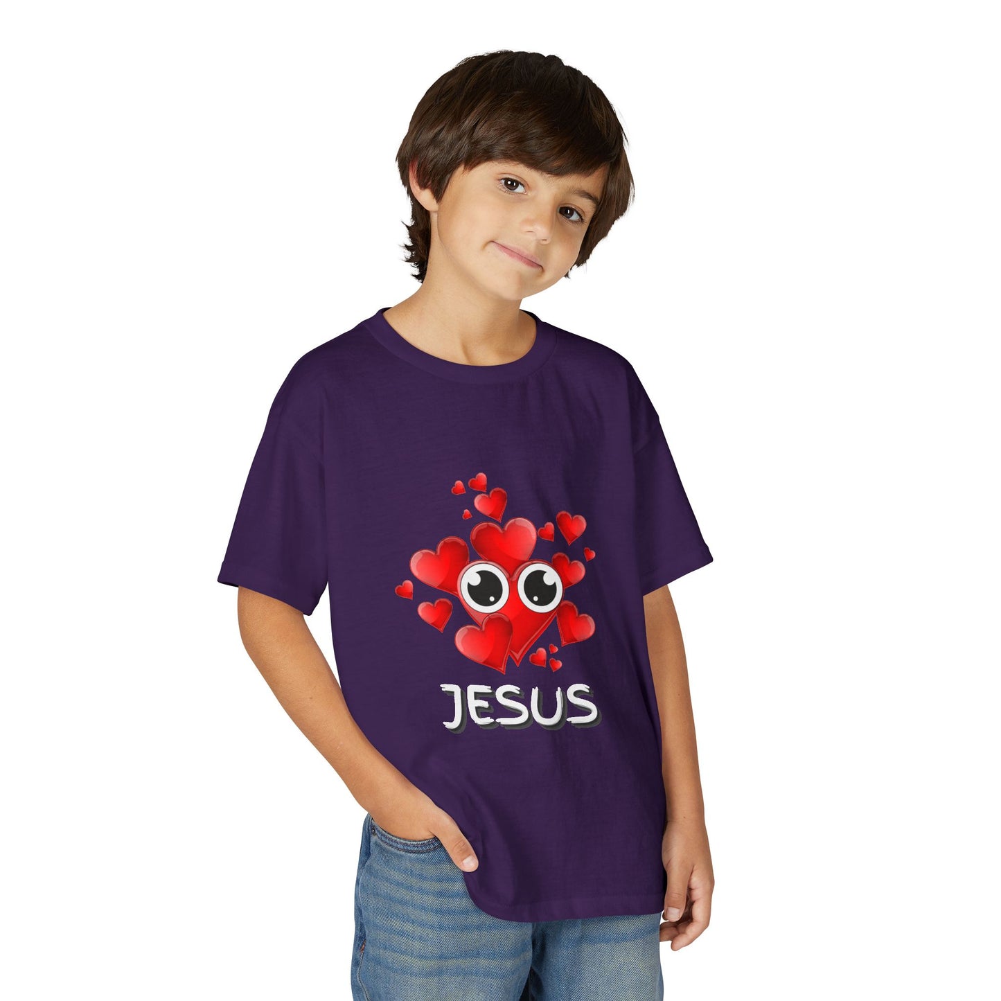 Eye Love Jesus Youth T-shirt - White