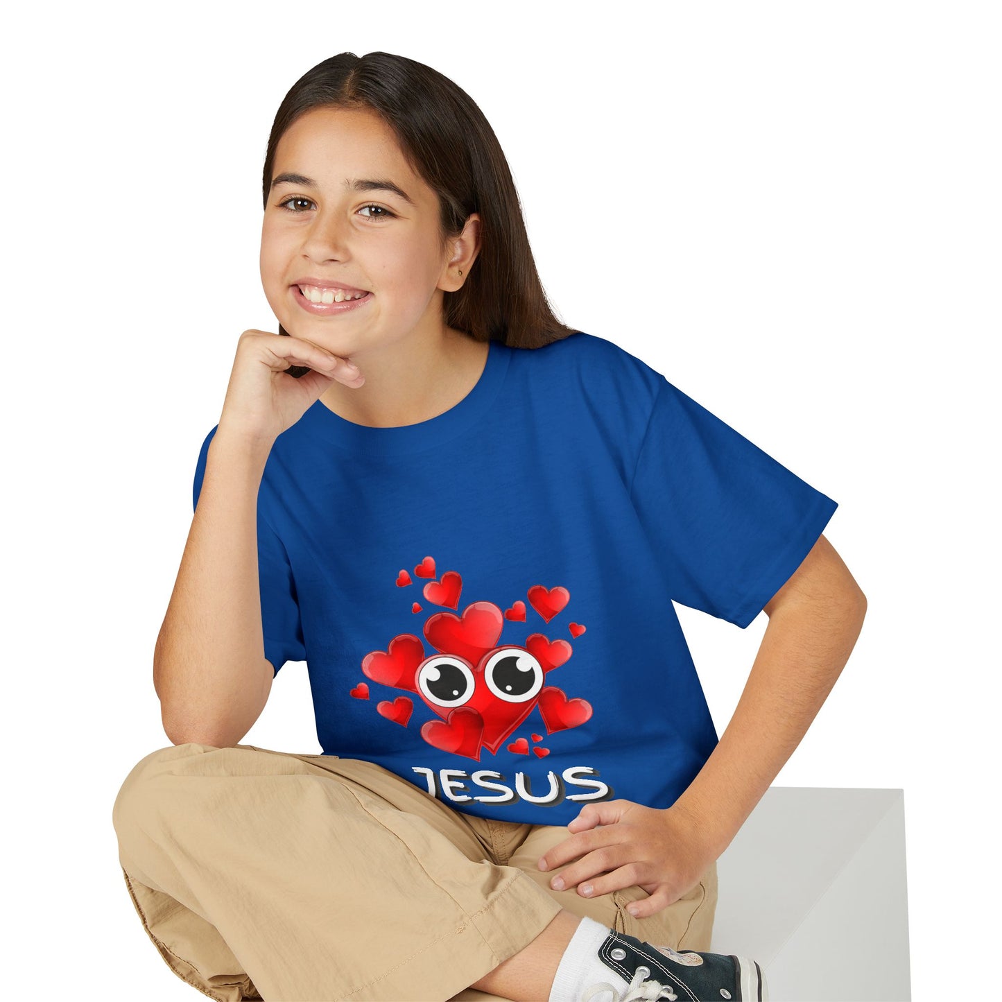 Eye Love Jesus Youth T-shirt - White