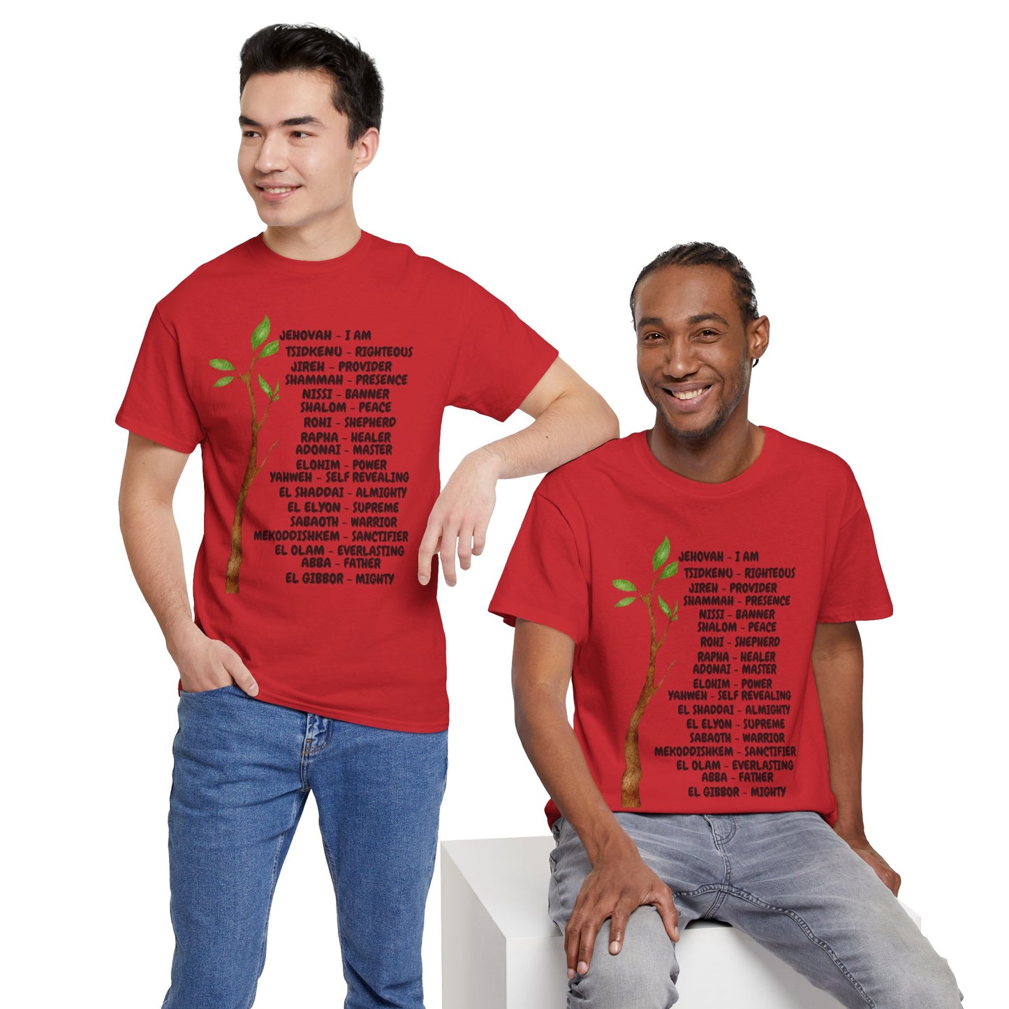 Characteristic Names of God T-Shirt - Black