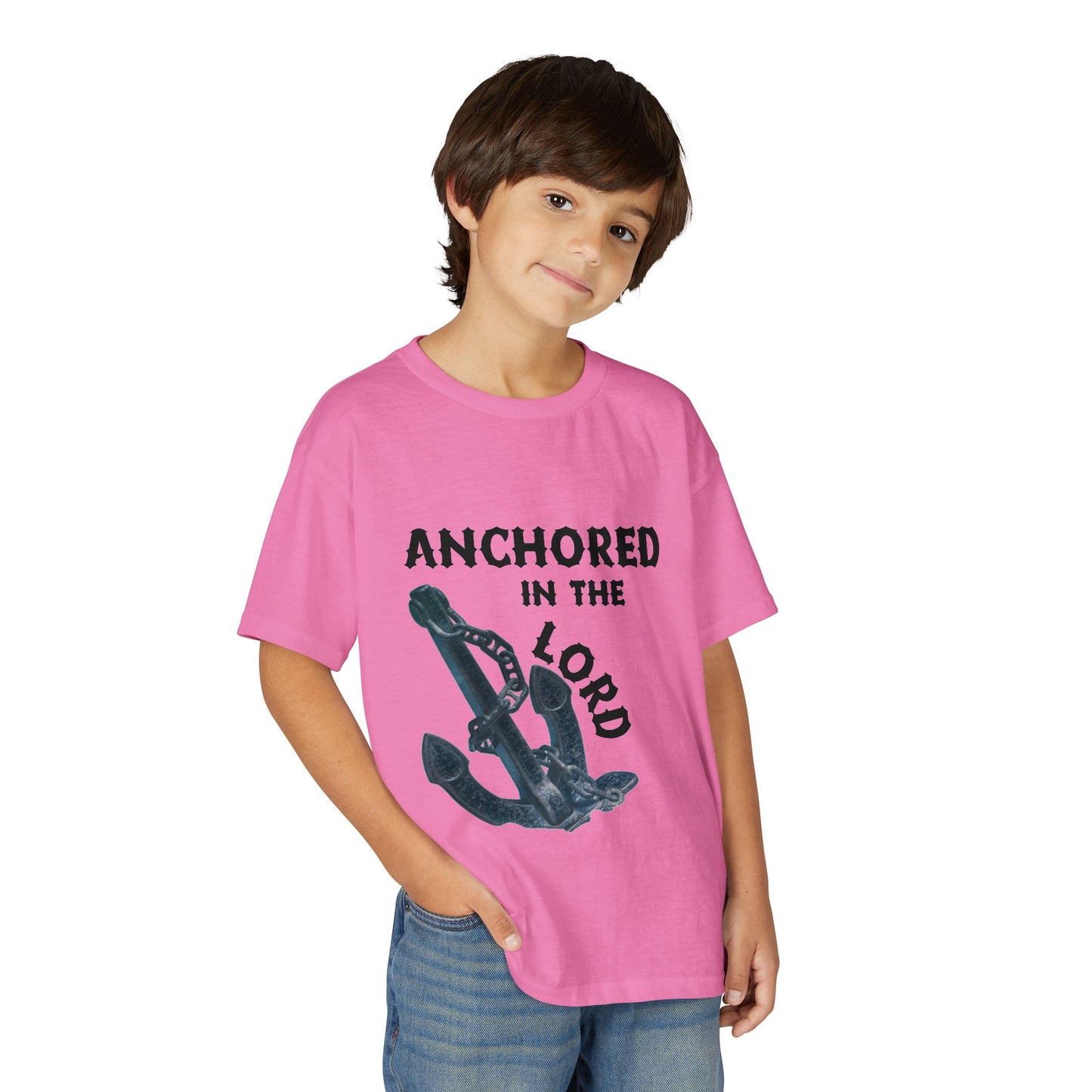 Anchored in the Lord Youth T-Shirt — Black