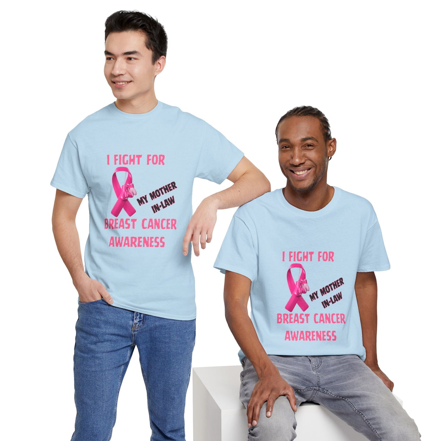 I Fight for My Mother-in-Law Pink Ribbon Tee